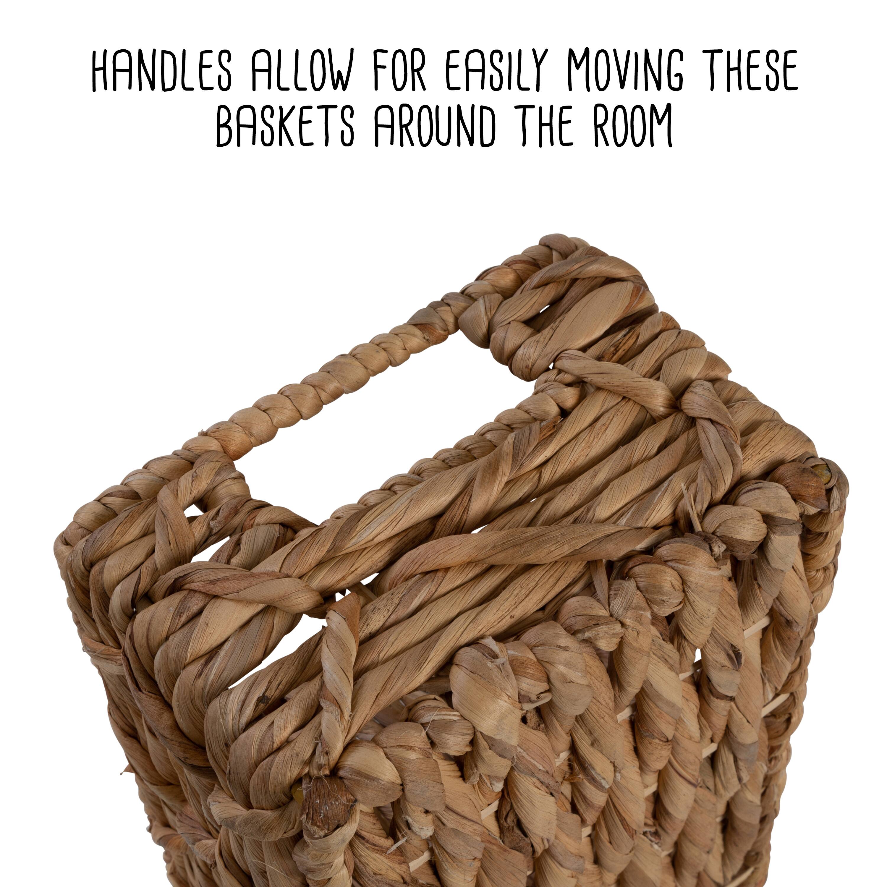 Honey Can Do Divided Natural Wicker Basket Set