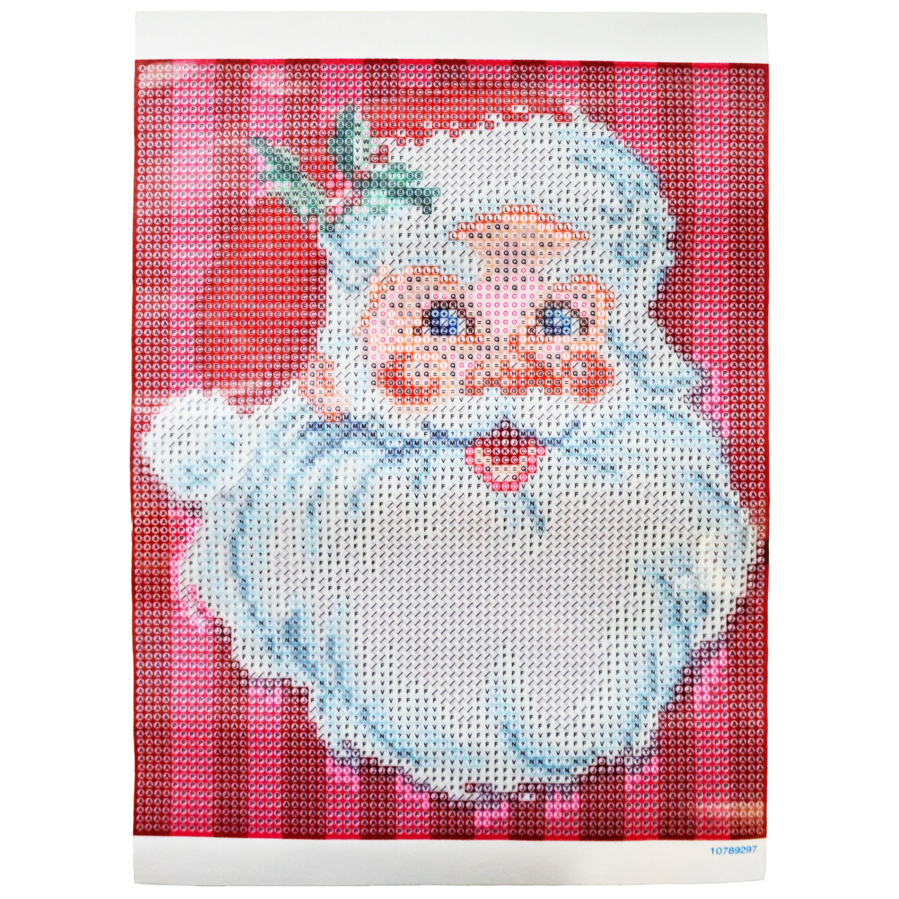 8&#x22; x 10&#x22; Jolly Santa Diamond Art Kit with Frame by Make Market&#xAE;