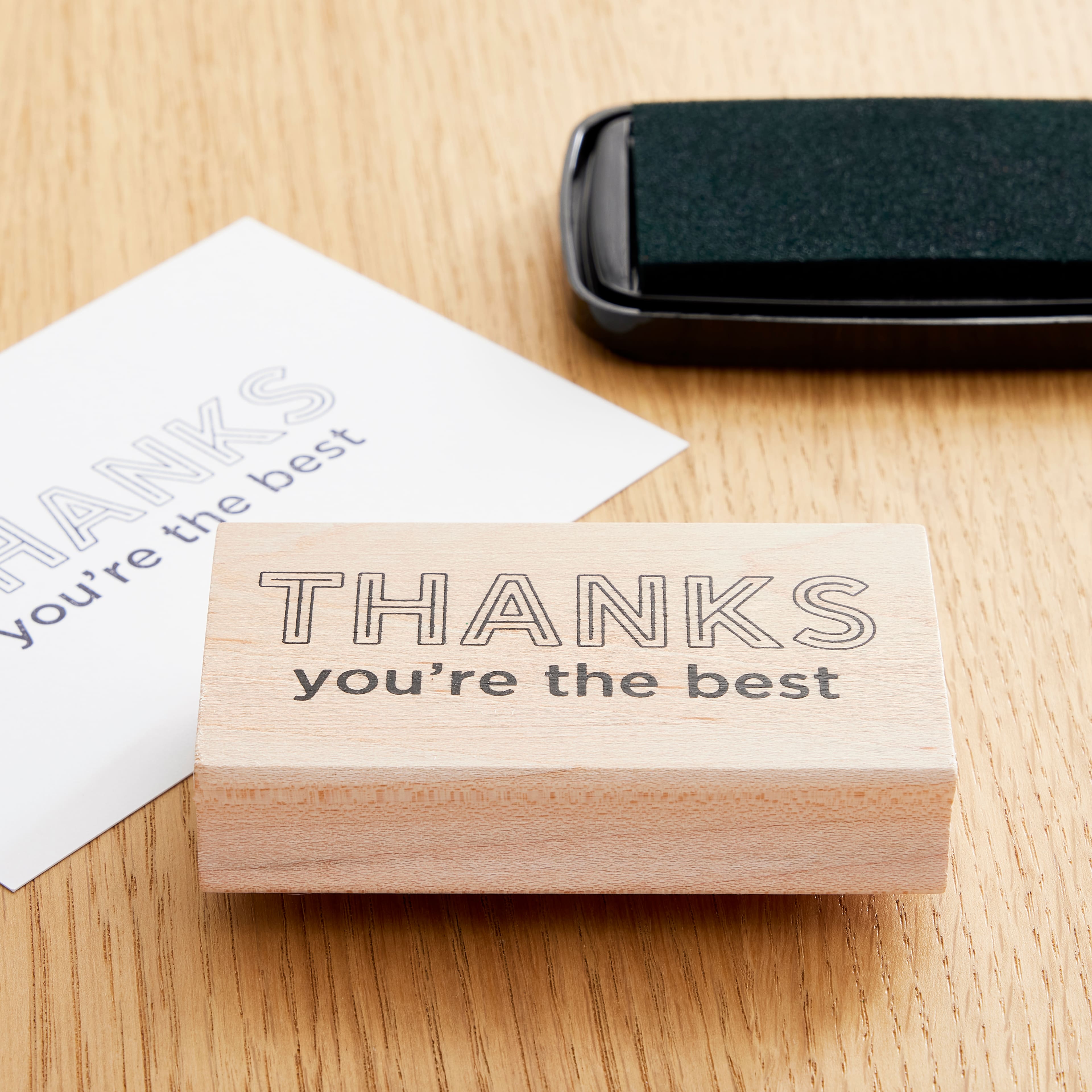 Thanks You&#x27;re The Best Wood Stamp by Recollections&#x2122;