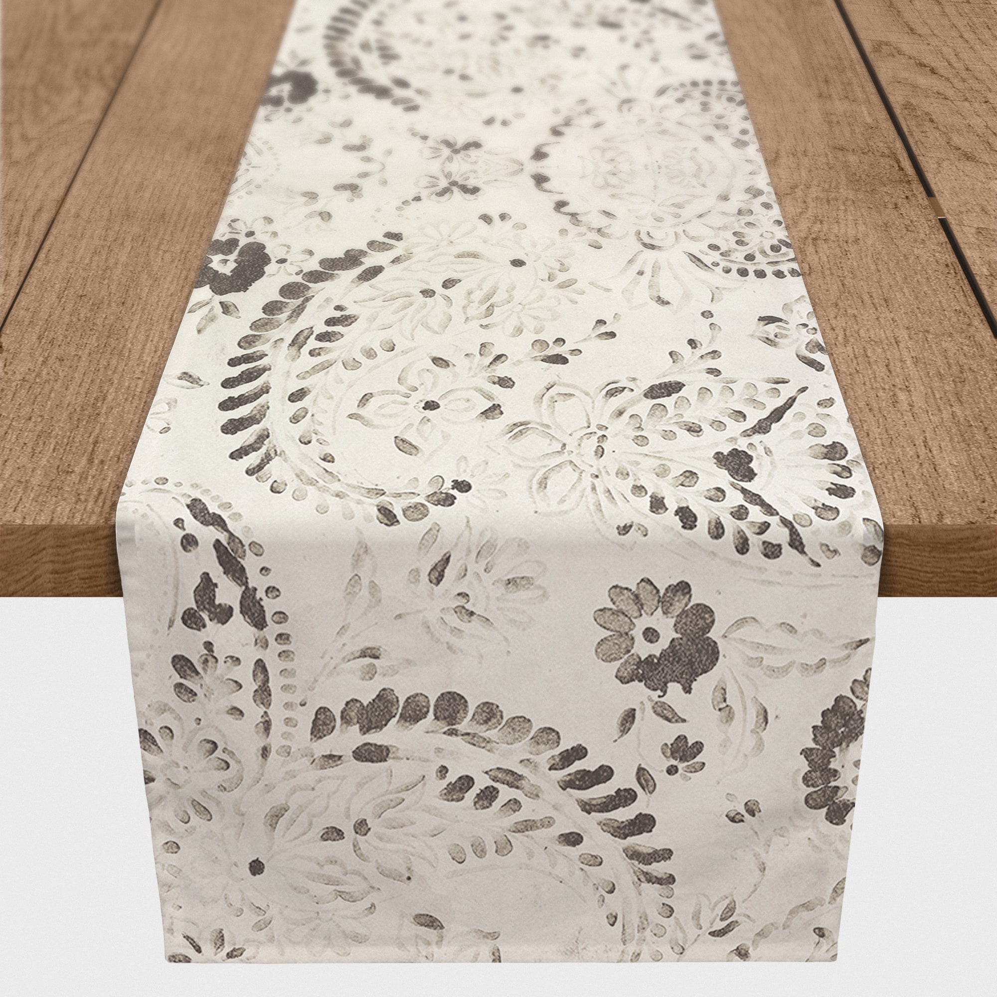 72" Vintage Paisley Poly Twill Table Runner