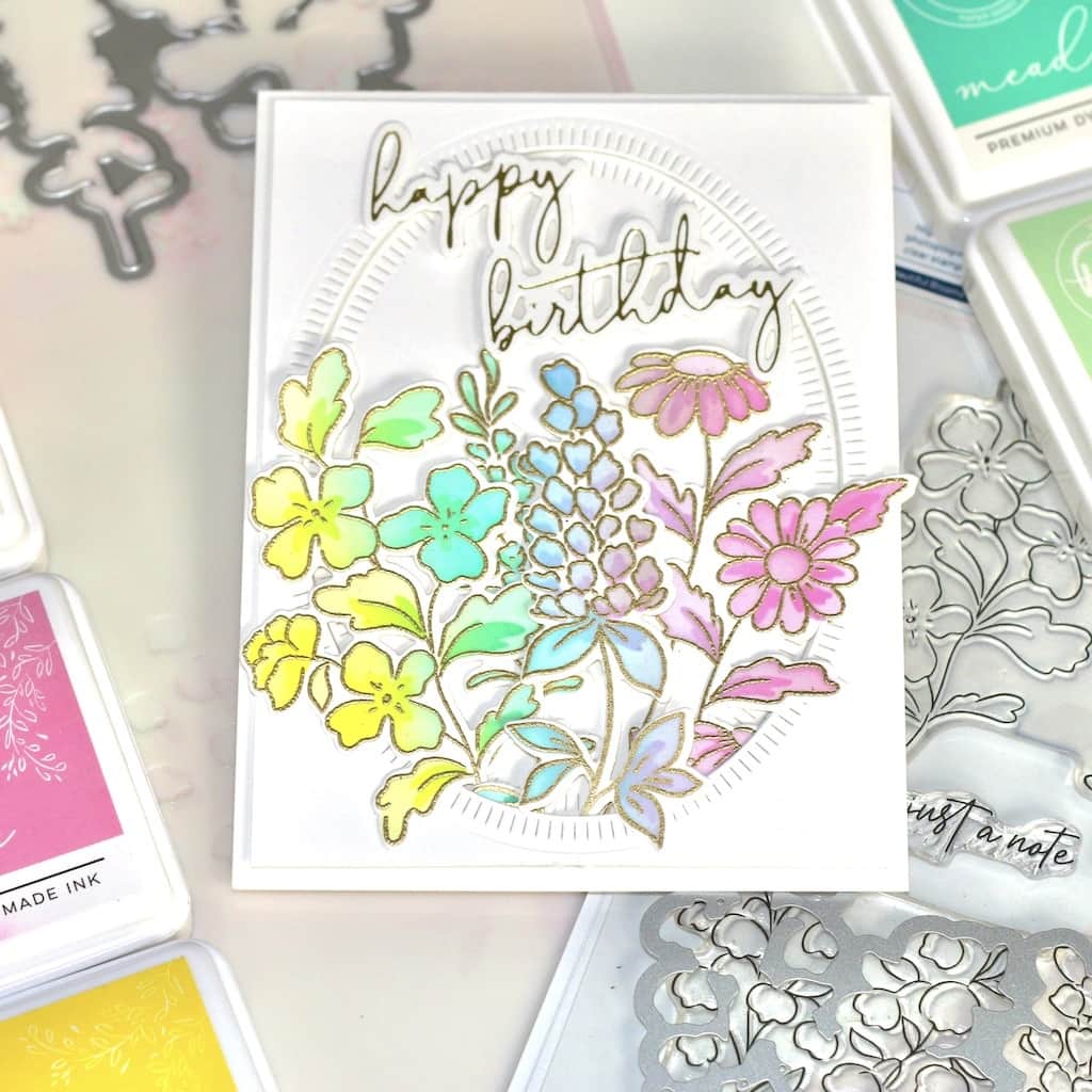 Pinkfresh Studio Beautiful Blooms Clear Stamp Set