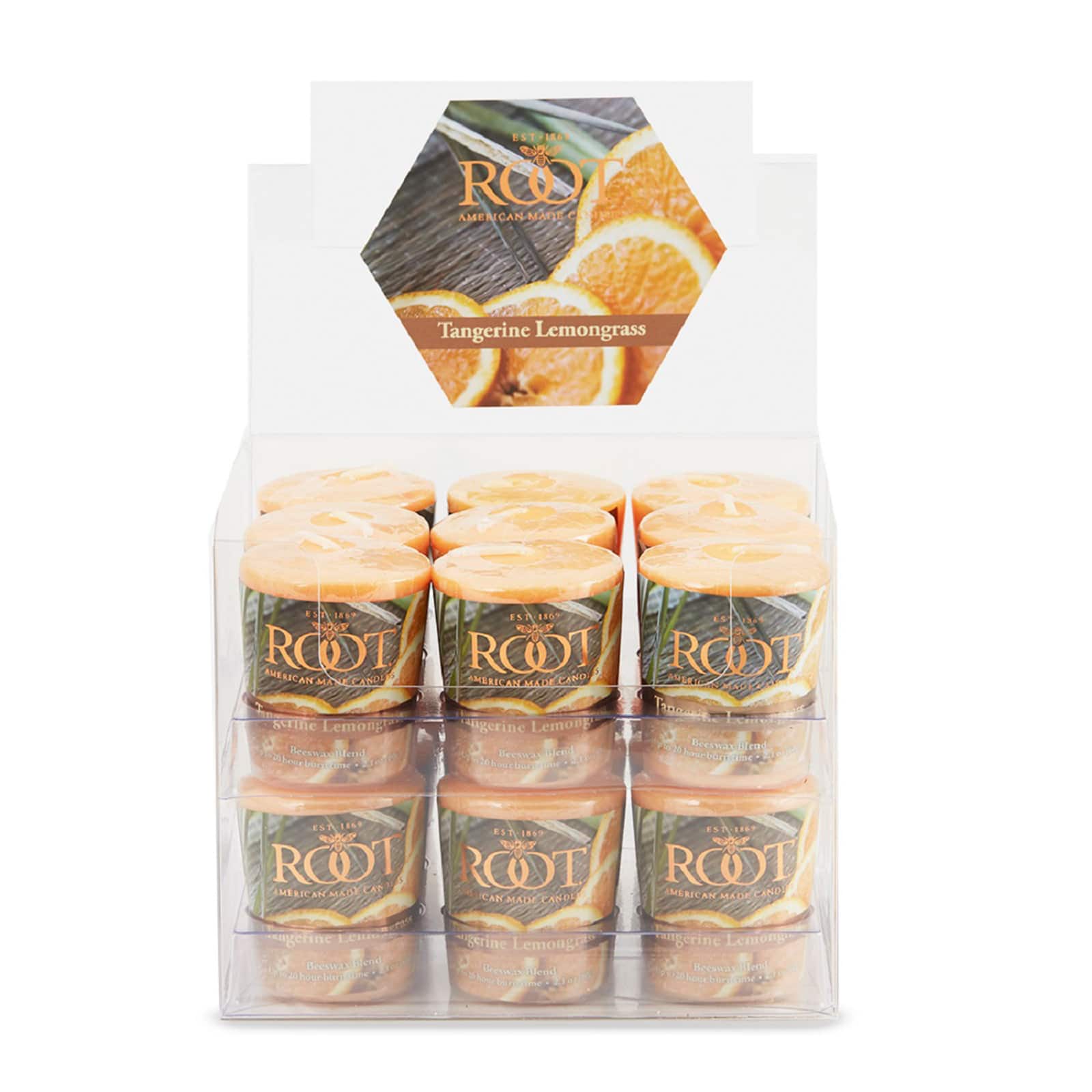 Root Candles Scented 20 Hour Beeswax Blend Votive Candles, 18ct.