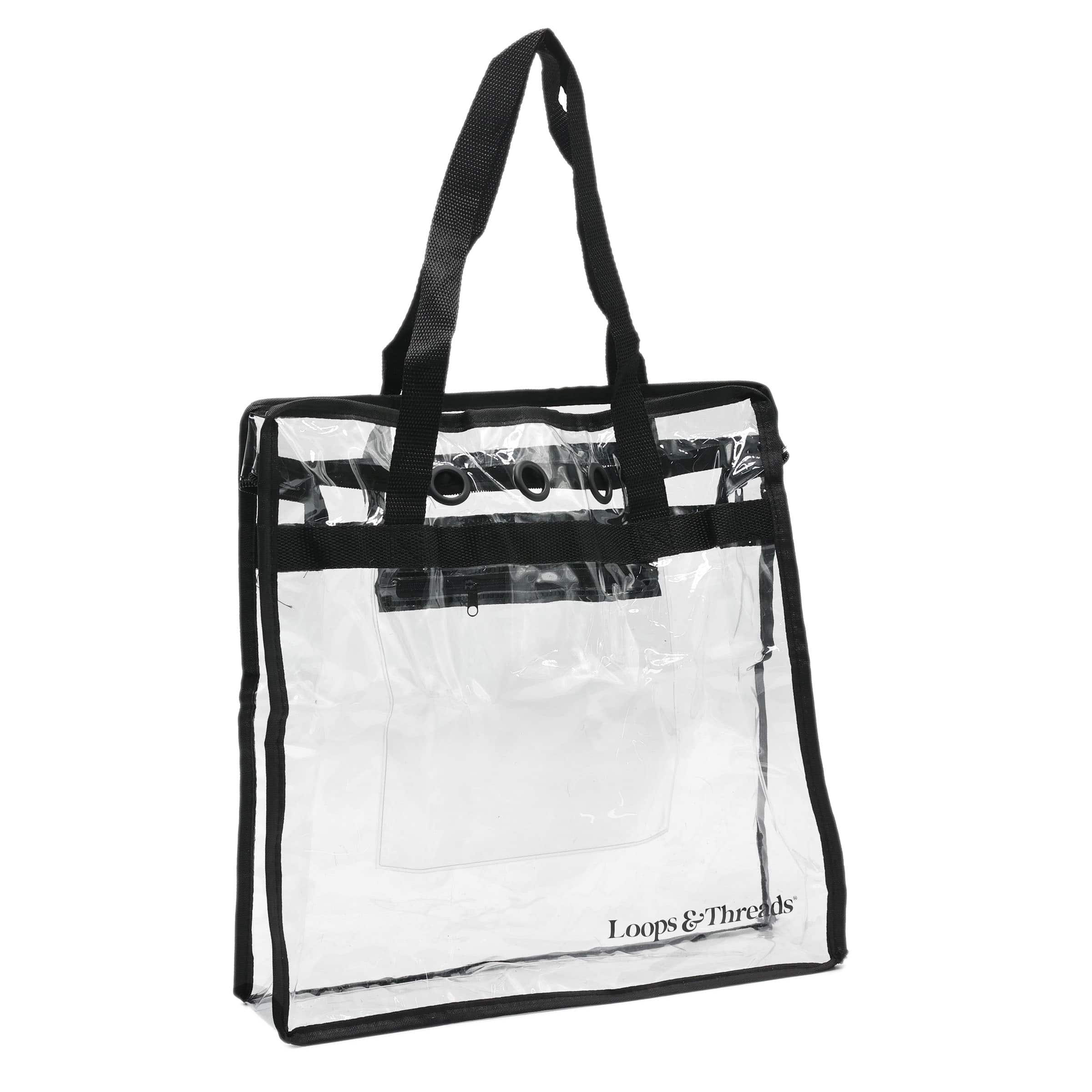 6 Pack: Transparent Yarn Project Bag by Loops & Threads®