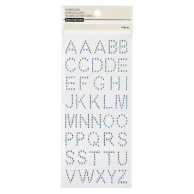 Iridescent Rhinestone Alphabet Stickers by Recollections™