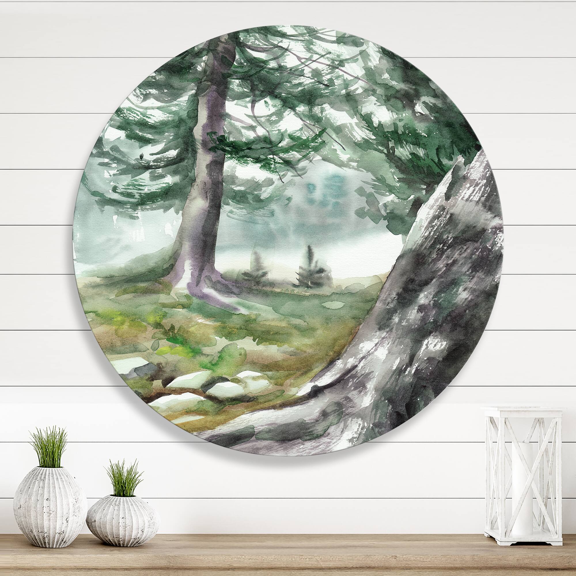 Designart - Pine Forest In The Early Morning