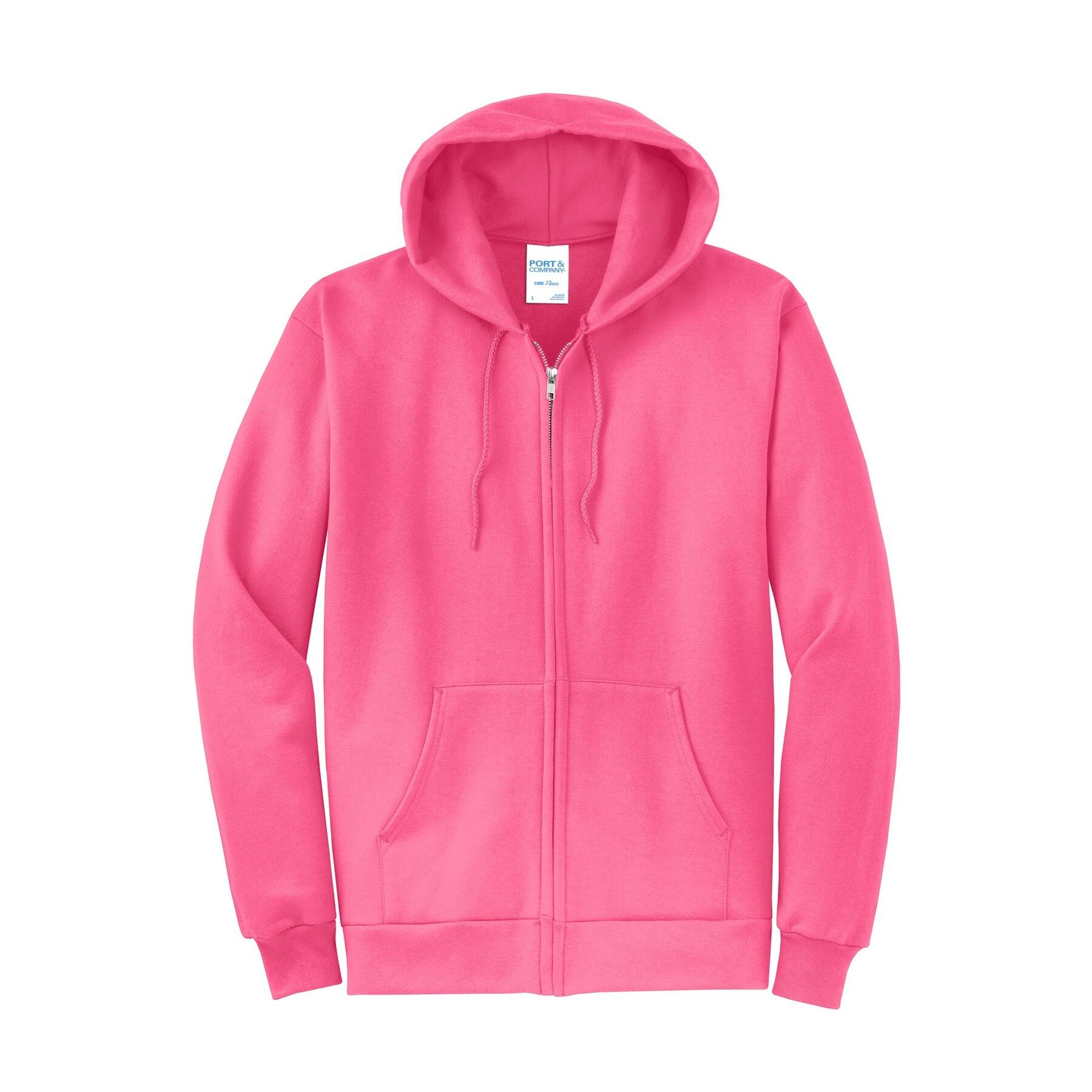Port & Company® Core Fleece Full-Zip Hooded Sweatshirt