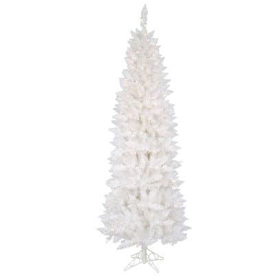 6ft. Pre-Lit Sparkle White Spruce Artificial Christmas Tree, Clear Dura ...