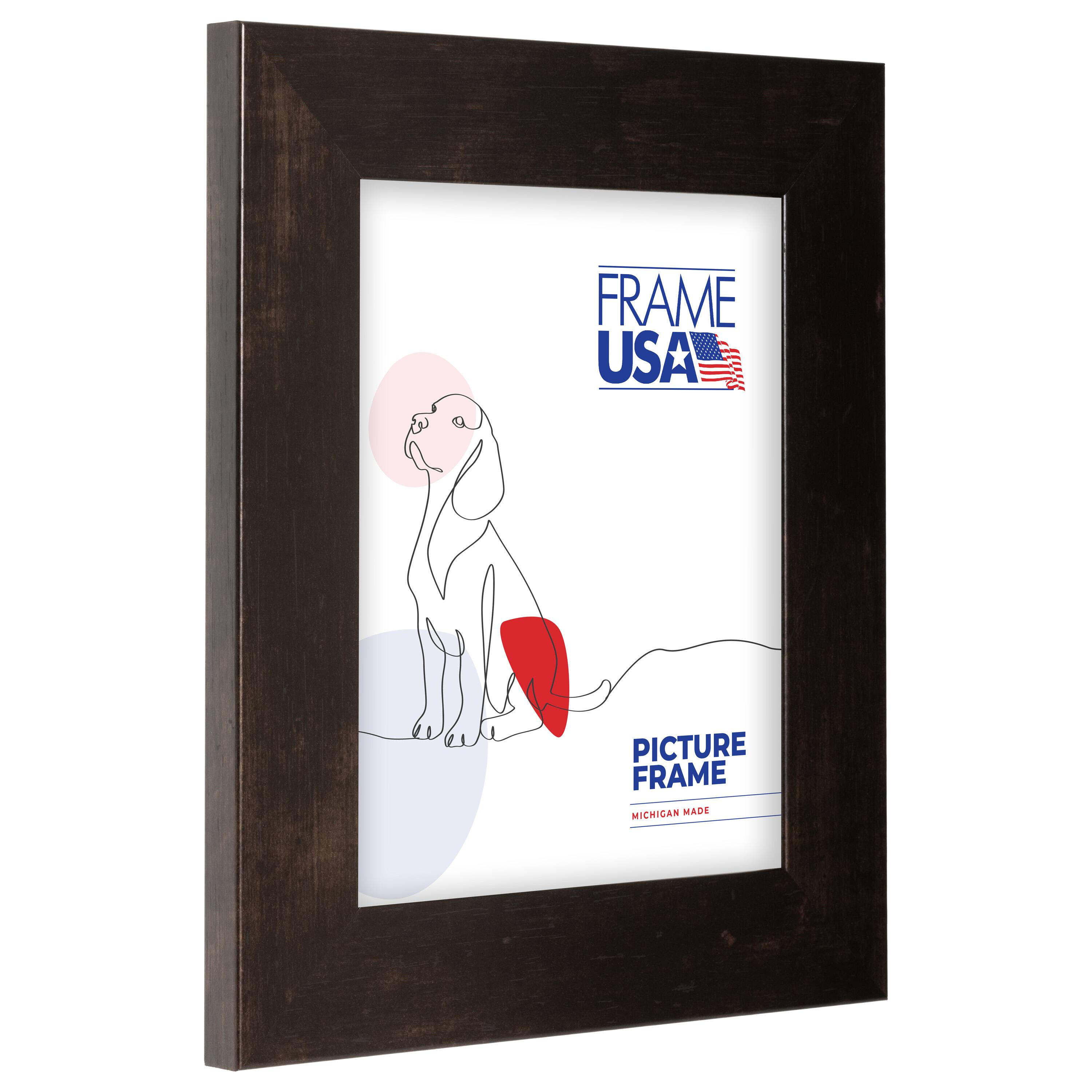 Frame USA Café Wide Espresso Single Image Picture Frame