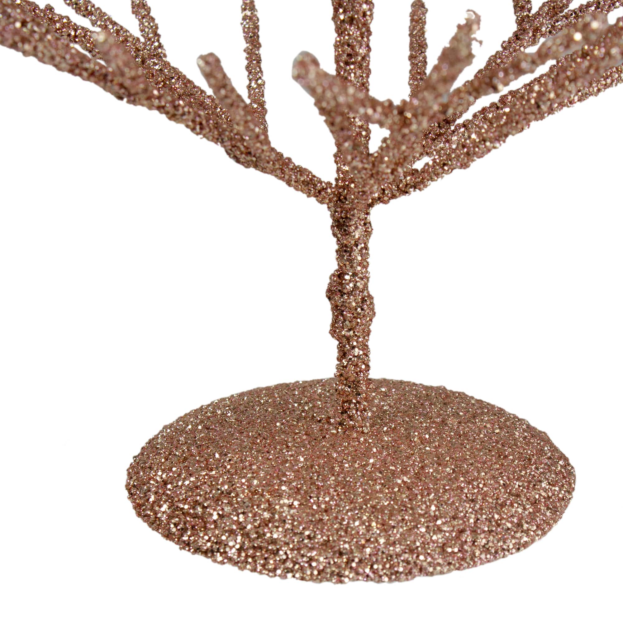 18" Glittered Twig Artificial Christmas Tree Tabletop Décor