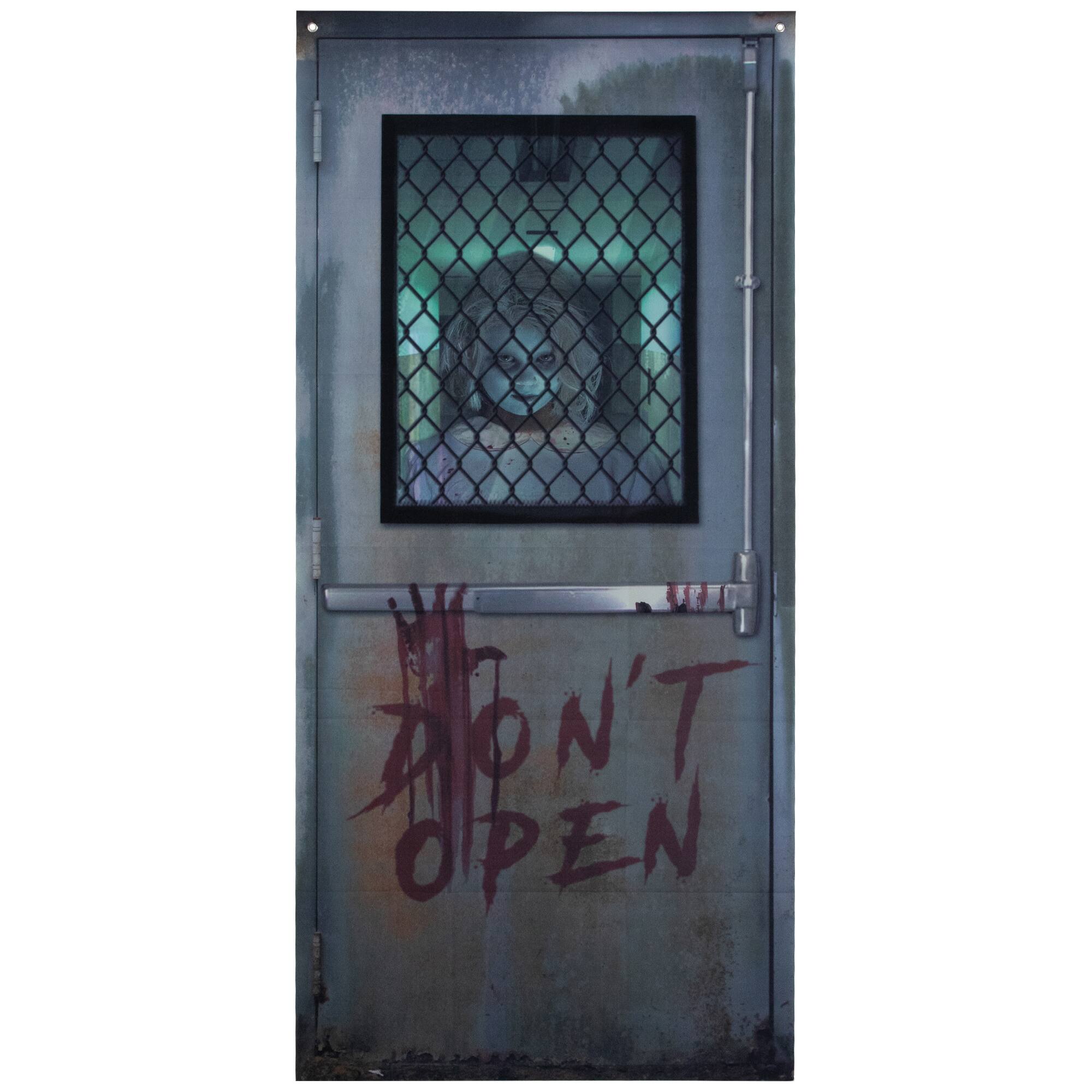 Don&#x27;t Open Hospital Entryway Halloween Scary Door Decoration - 6&#x27;
