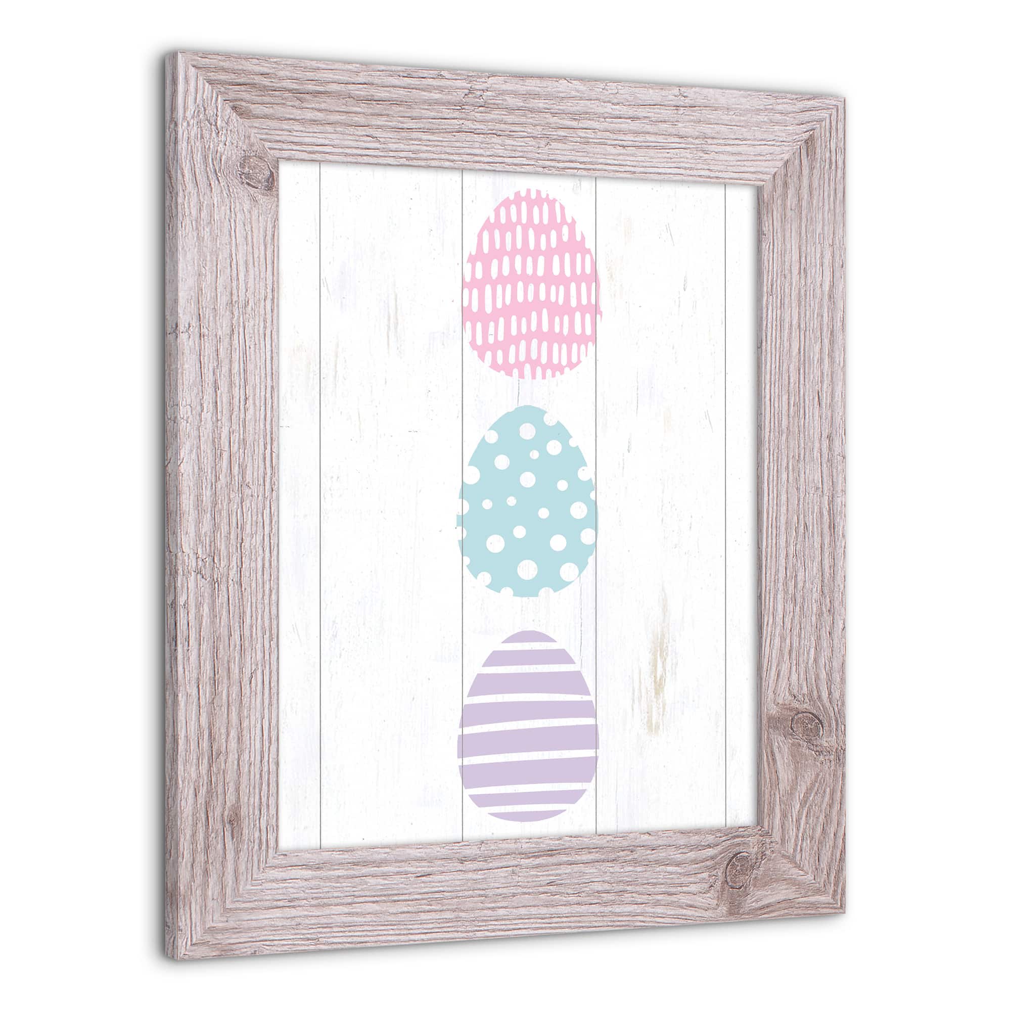 Tri Eggs 2 11" x 14" Western White Framed Print