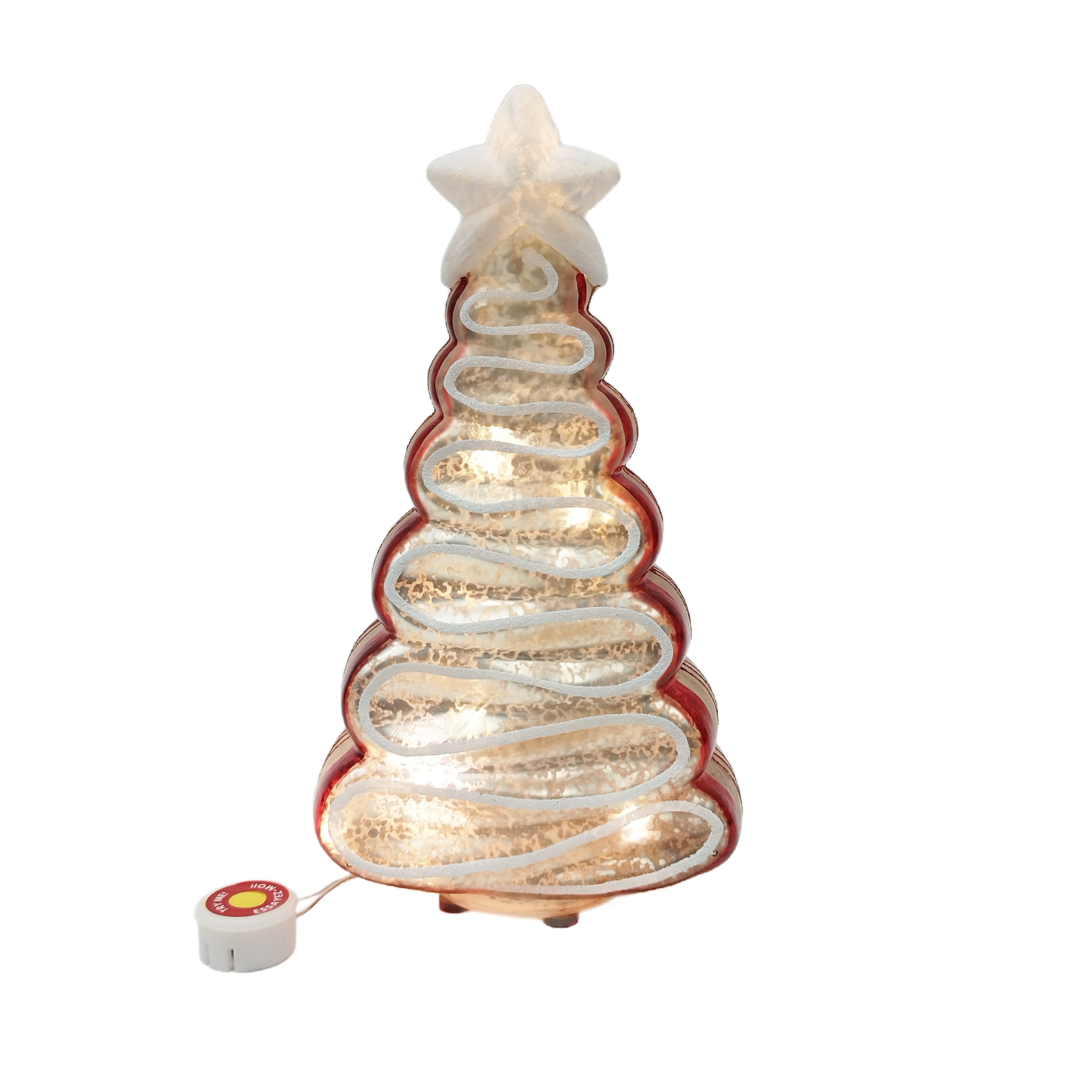 9&#x22; Glass Tree LED Tabletop D&#xE9;cor by Ashland&#xAE;