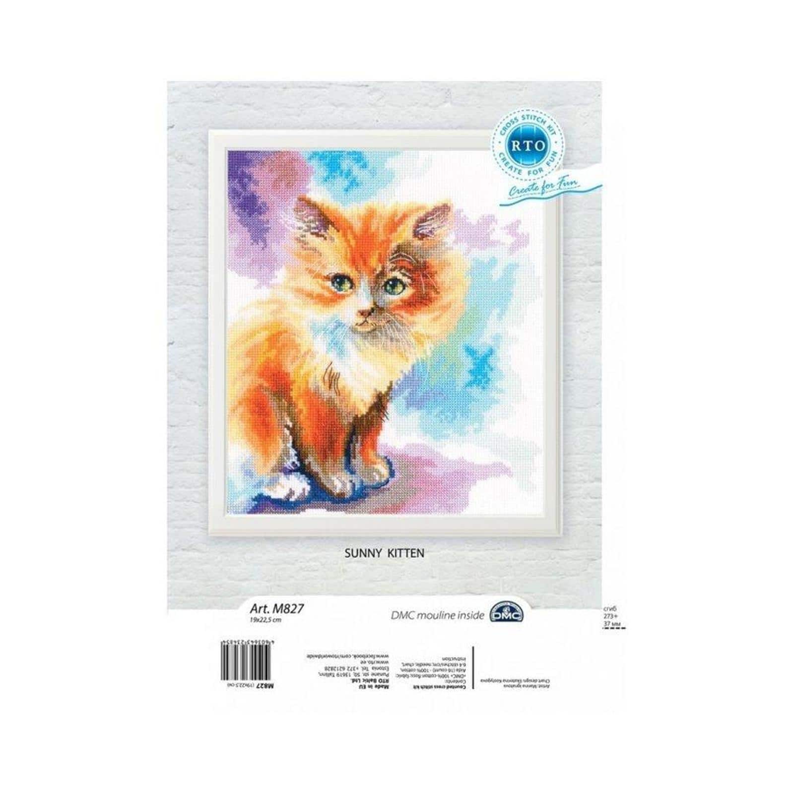 RTO Sunny Kitten Cross Stitch Kit