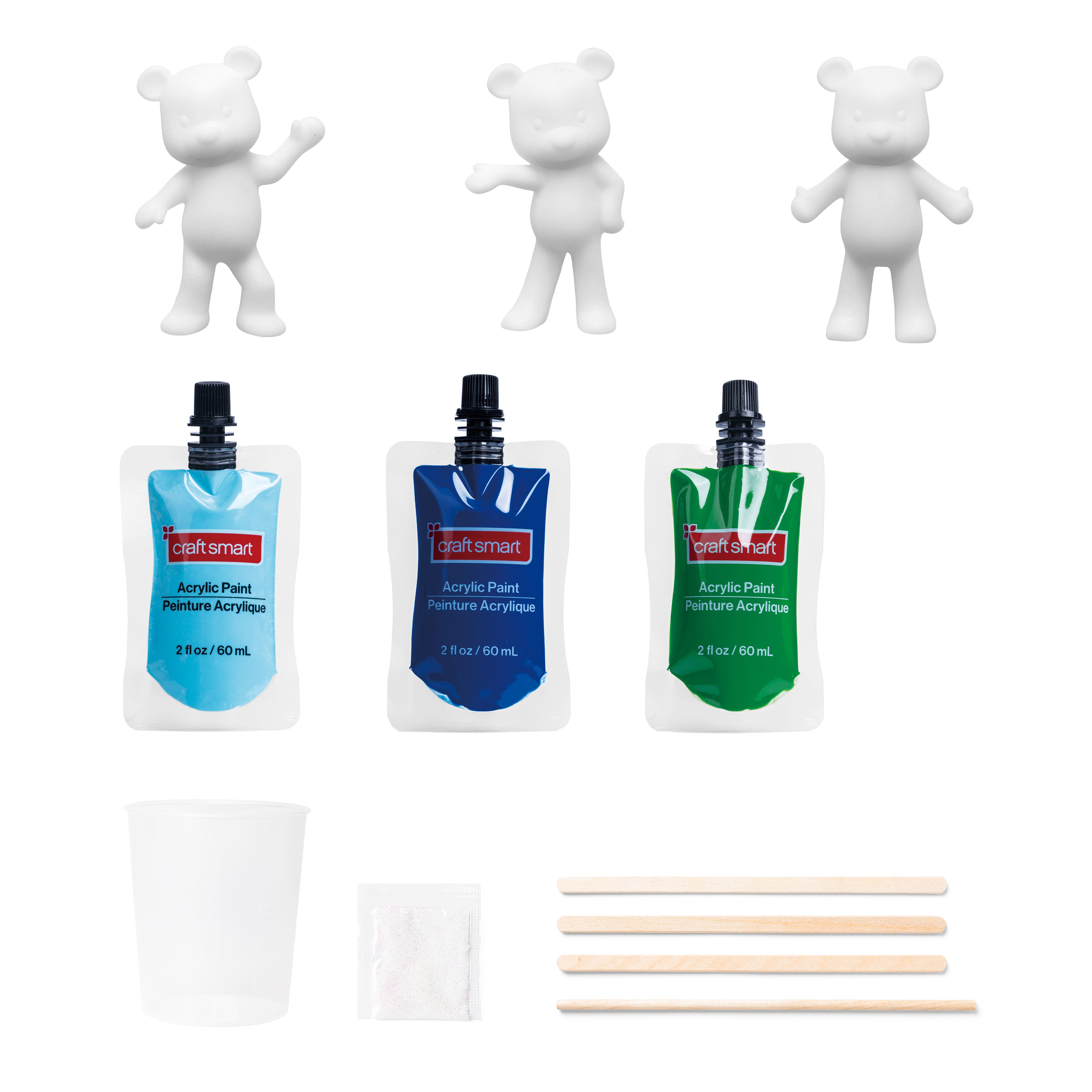 Teddy Bears Paint Pour Kit by Craft Smart&#xAE;