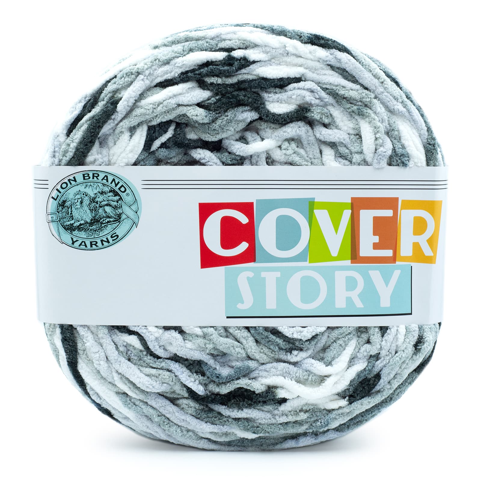 Lion Brand Yarn Cover Story Alchemy Super Bulky Polyester Multi-color Yarn  1 Cake 
