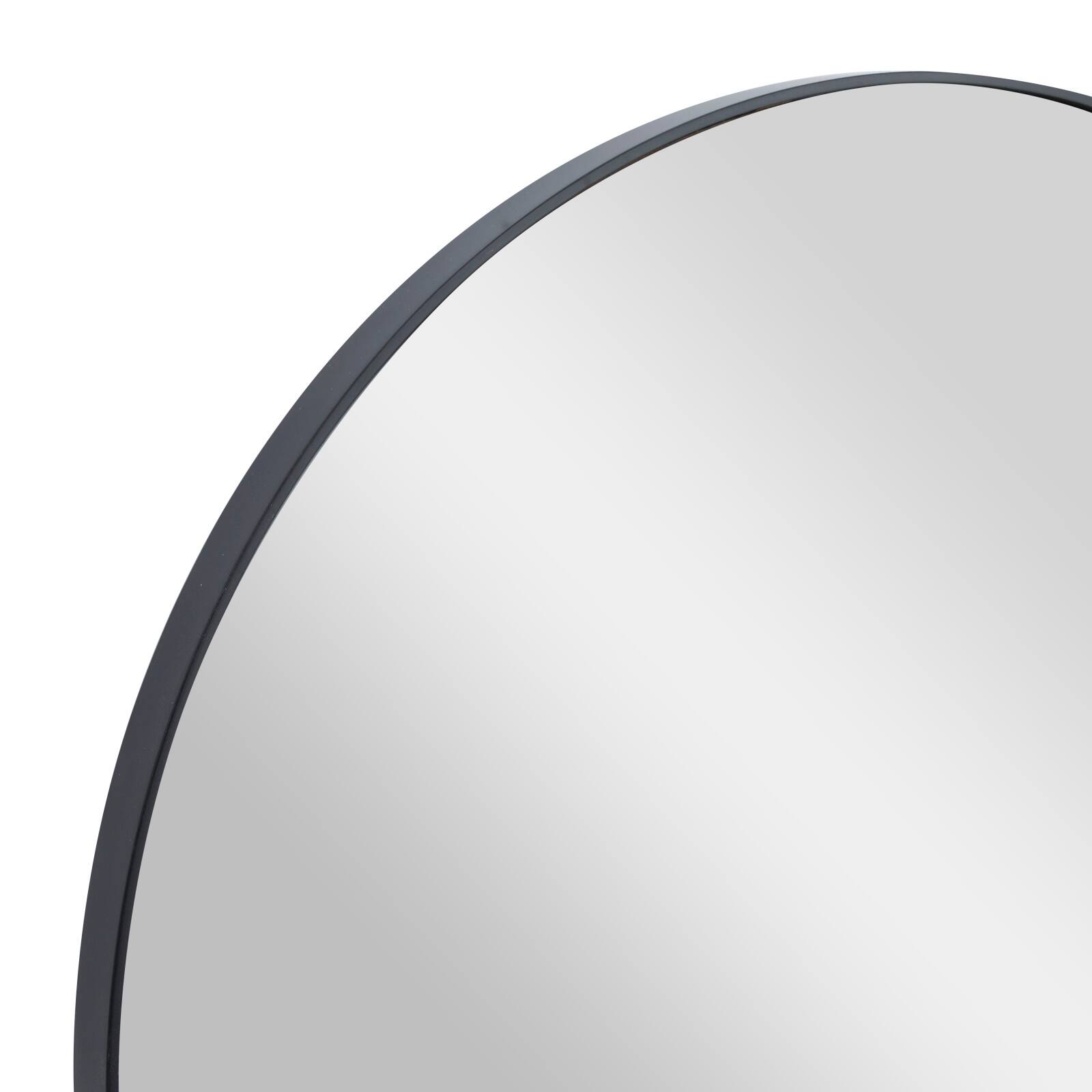 Black Contemporary Wall Mirror, 30&#x22; x 1&#x22; x 30&#x22;