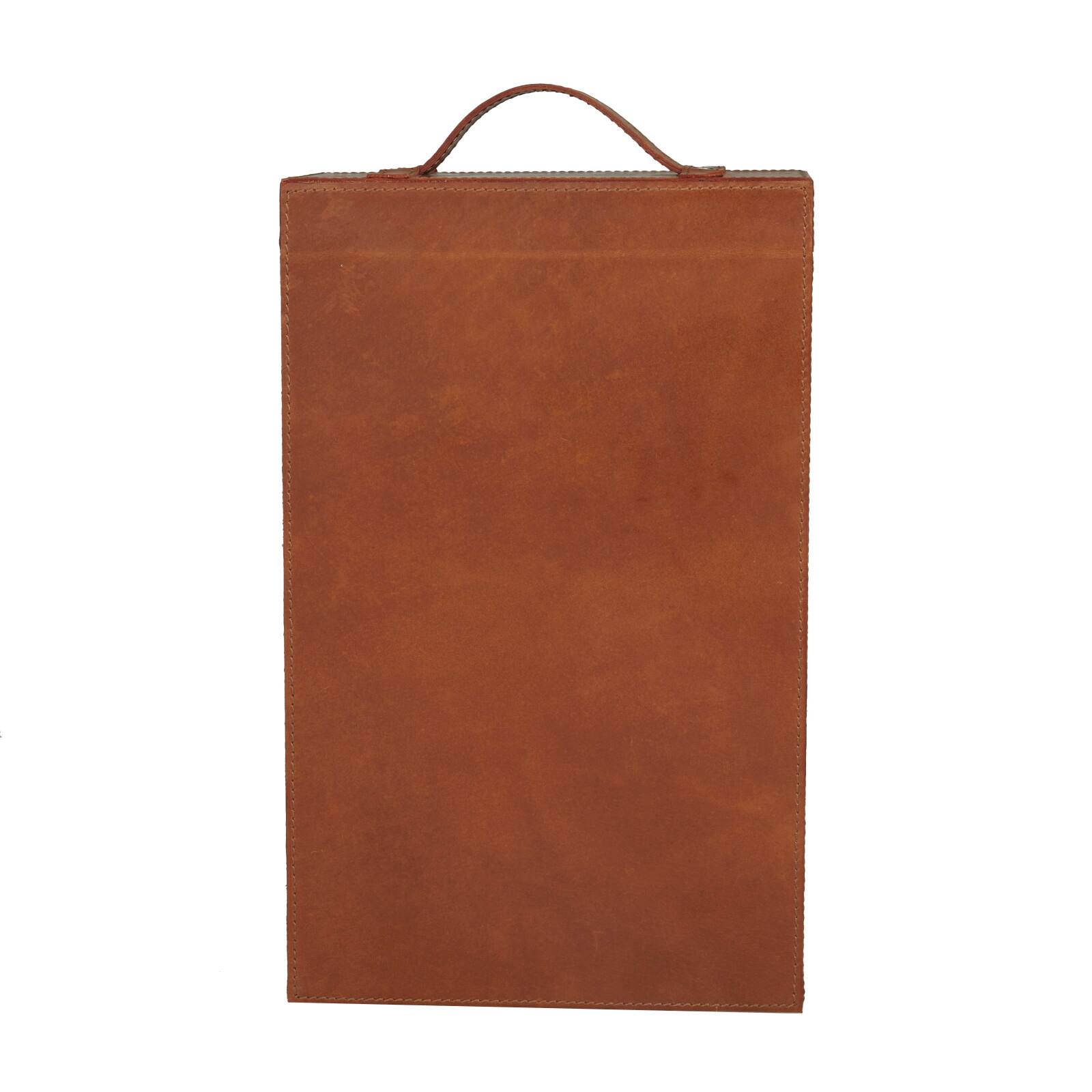 Tan Modern Wine Holder, 9" x 5" x 16"