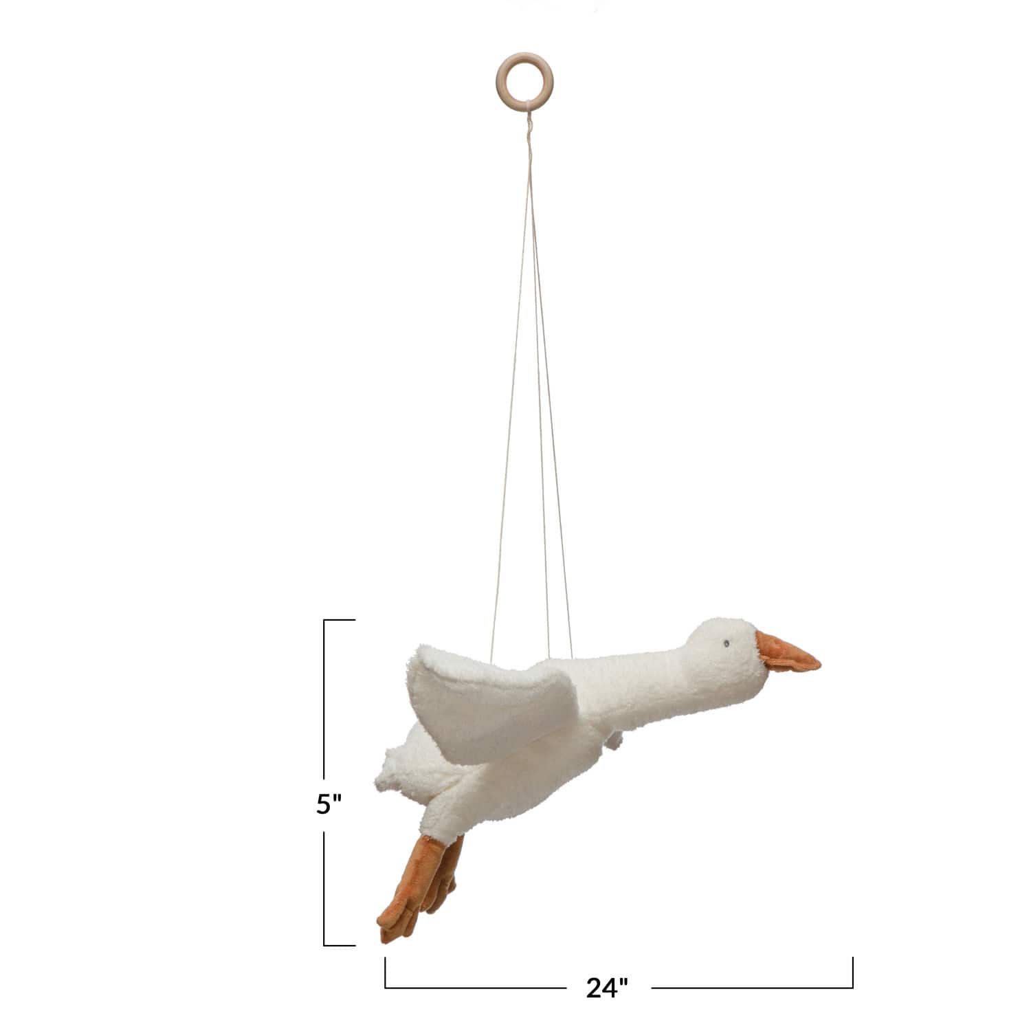 Hello Honey® Hanging Plush Goose Decoration