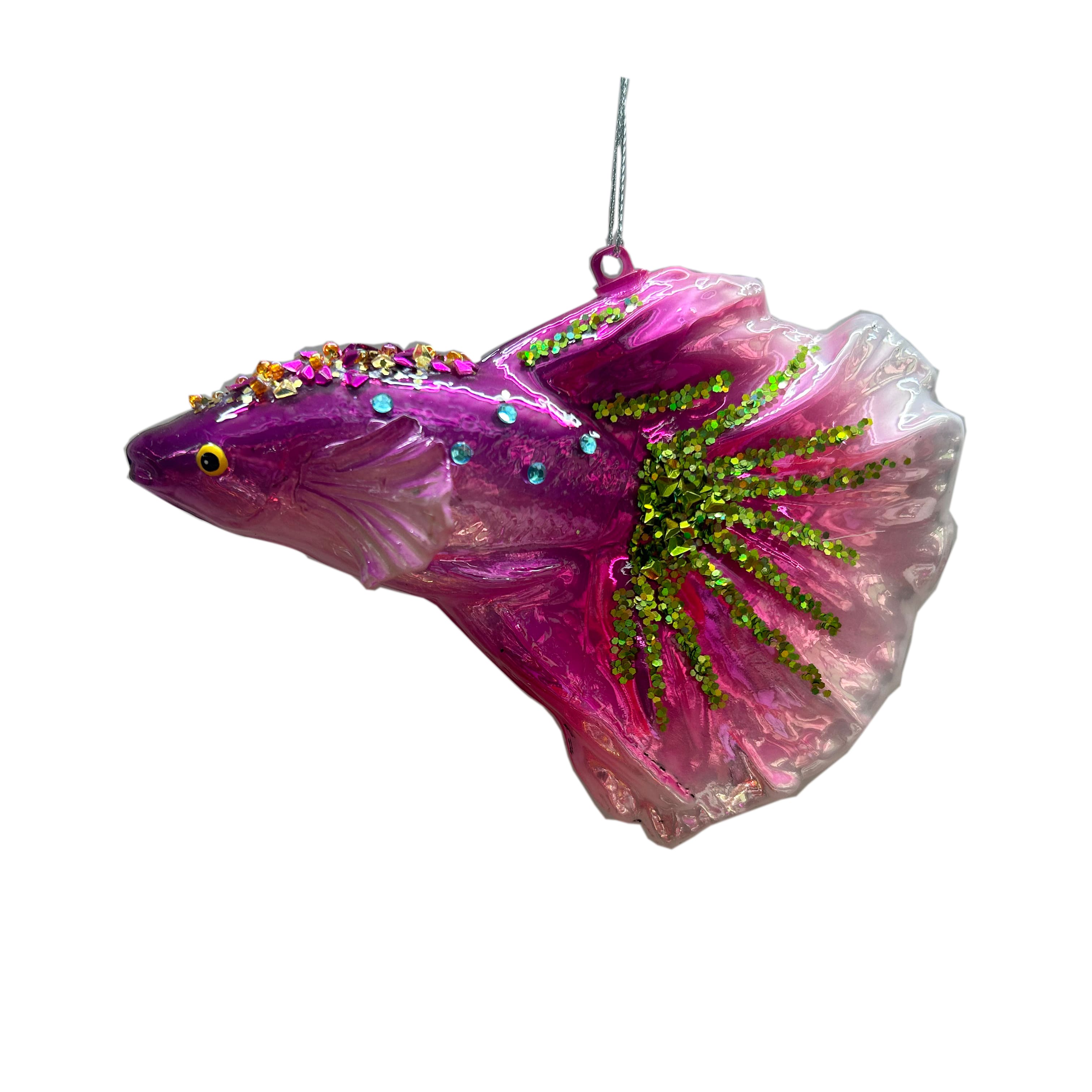5&#x22; Pink Fish Glass Ornament by Ashland&#xAE;