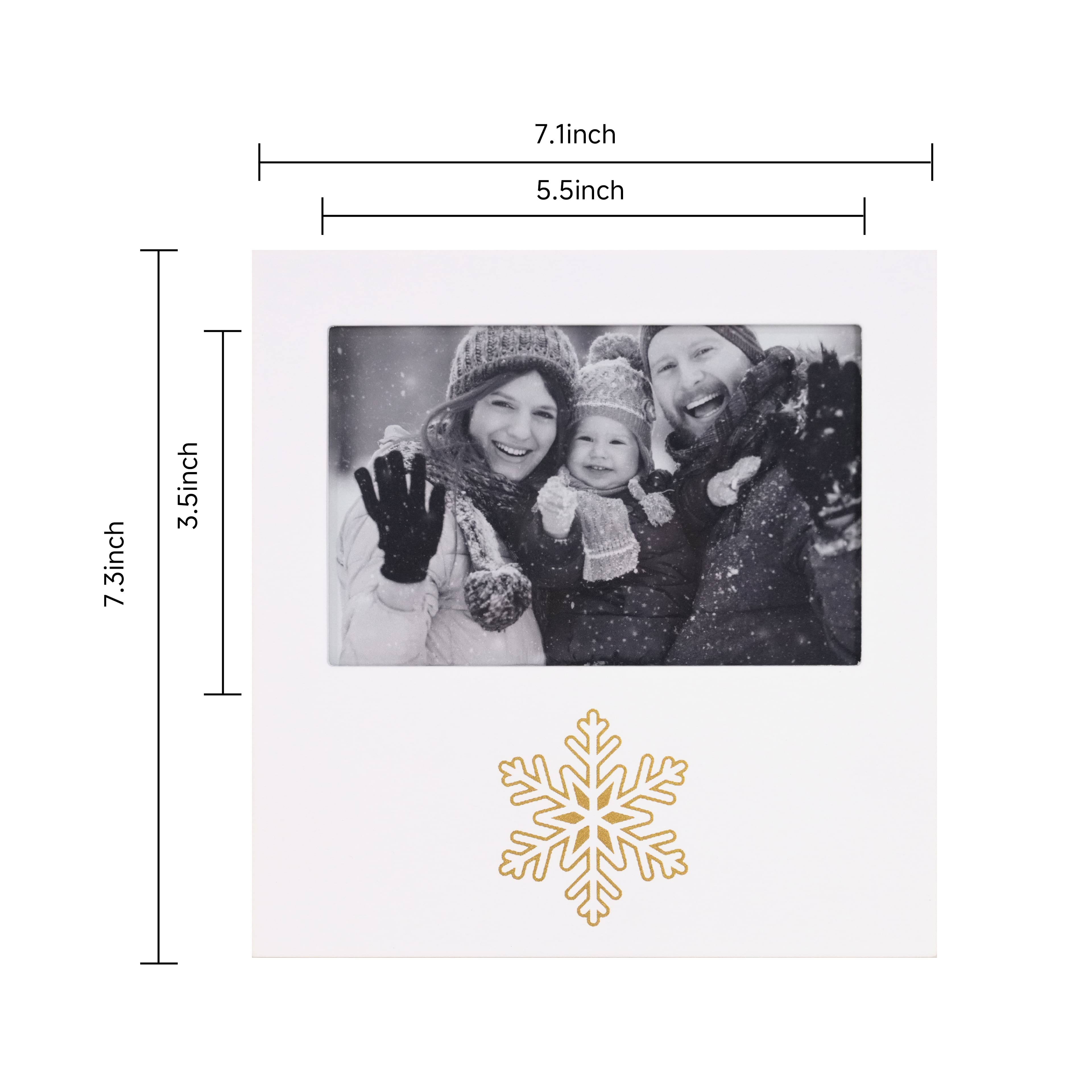 4" x 6" Gold Holiday Accent Frame by Studio Décor