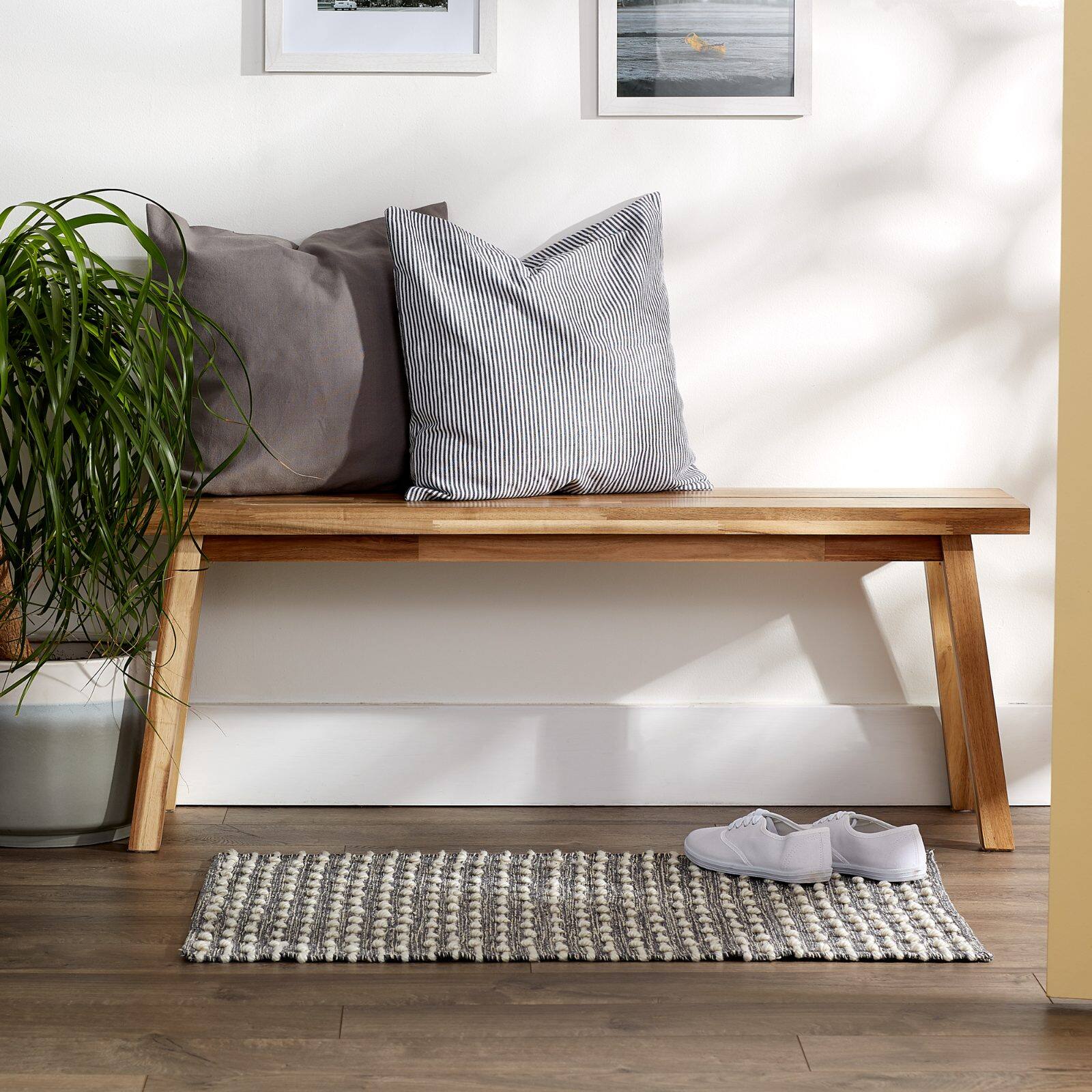 DII® Mineral Gray Recycled Cotton Loop Rug, 2ft. x 3ft.