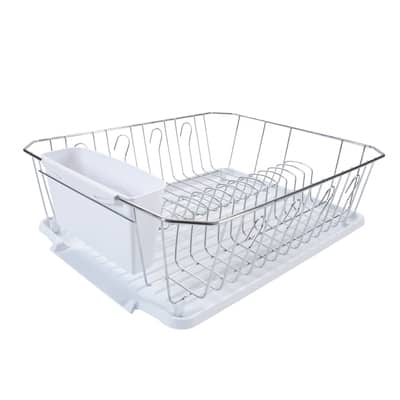 White Wire Dish Drying Rack