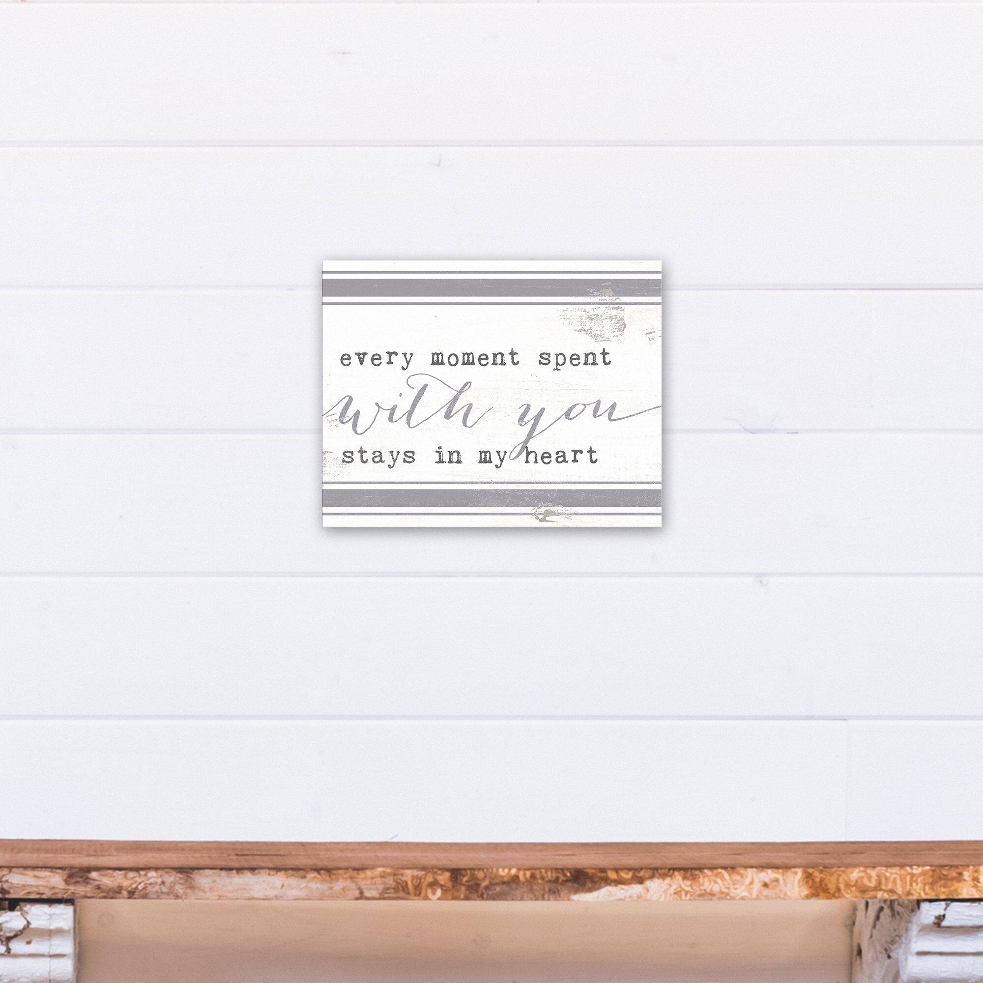 Every Moment Spent With You 11" x 14" Canvas Wall Art