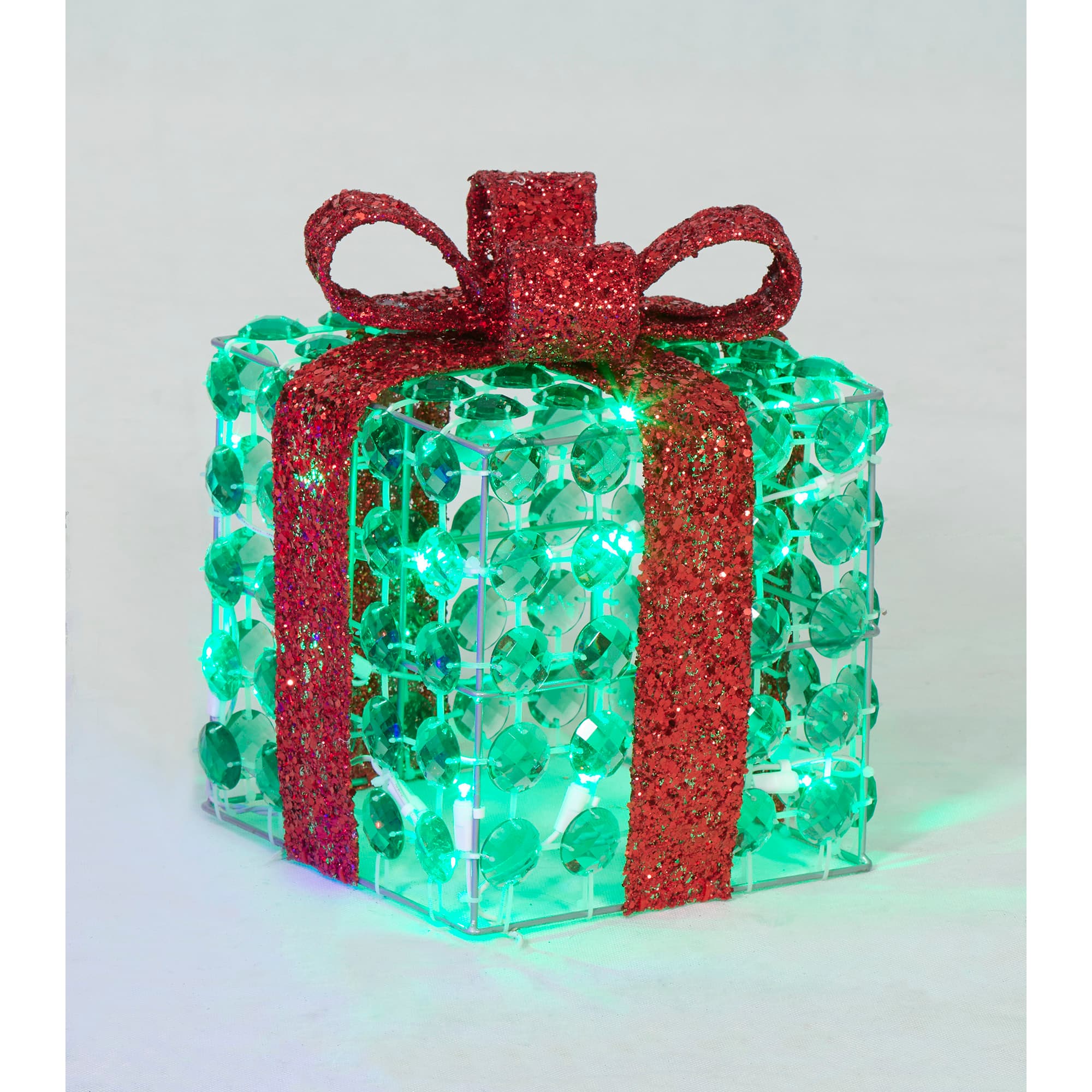 3-Piece Random Twinkle LED Diamond Beads Gift Box Sculpture Set