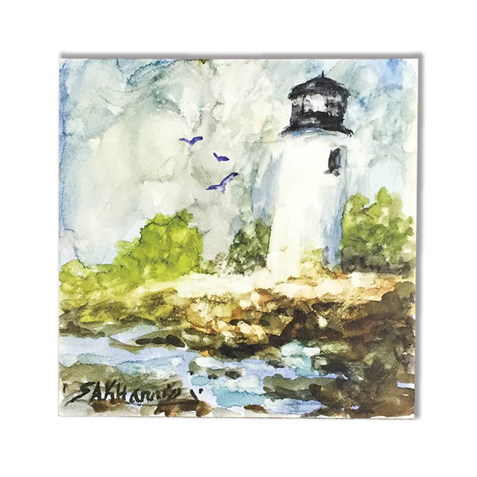 Set of 3 Alcohol Ink Tim Holtz 4/" x 4/" Ranger Hard-Core Art Panels