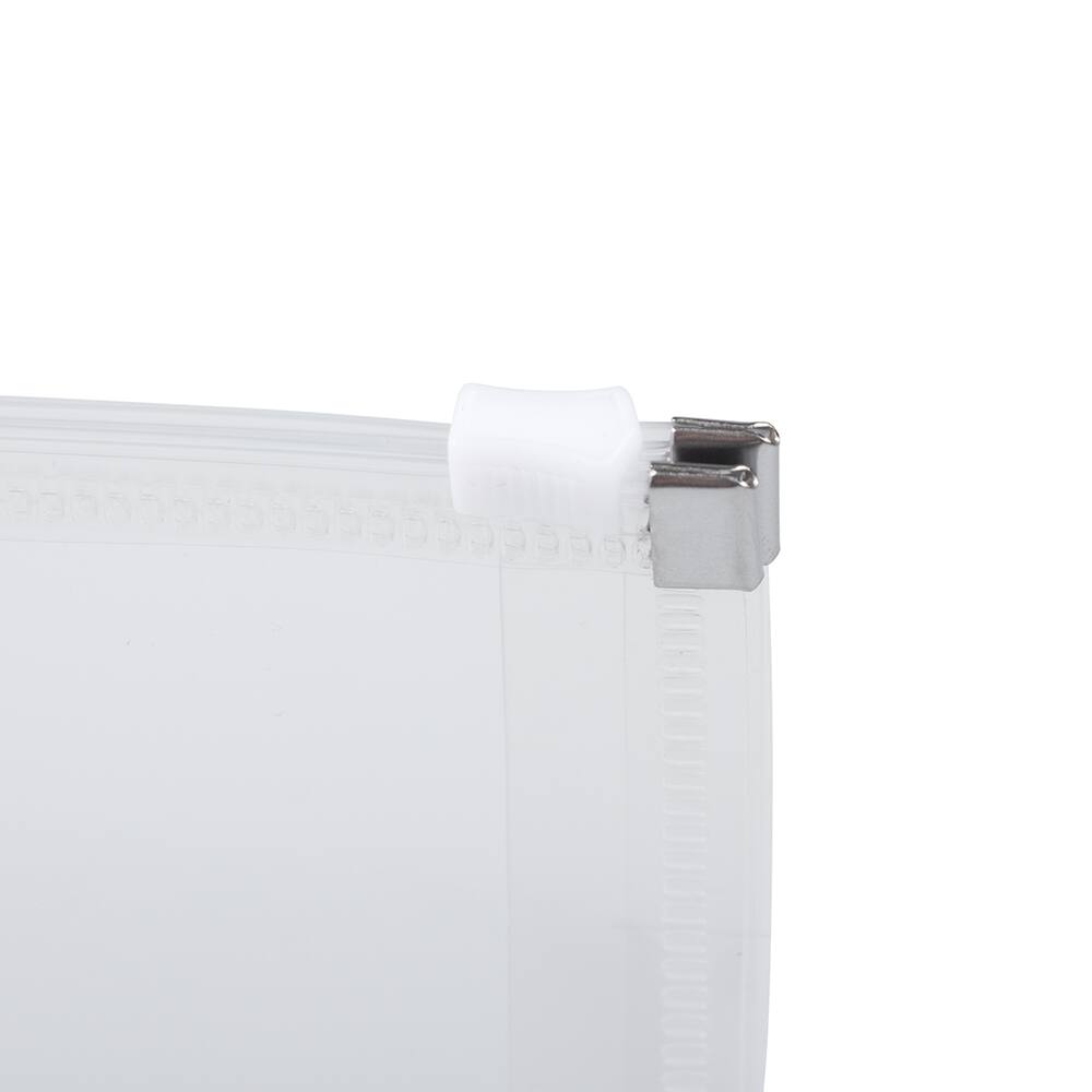 JAM Paper 5&#x27;&#x27; x 10&#x27;&#x27; Clear Plastic Pencil Pouch with Zip Closure, 12ct.