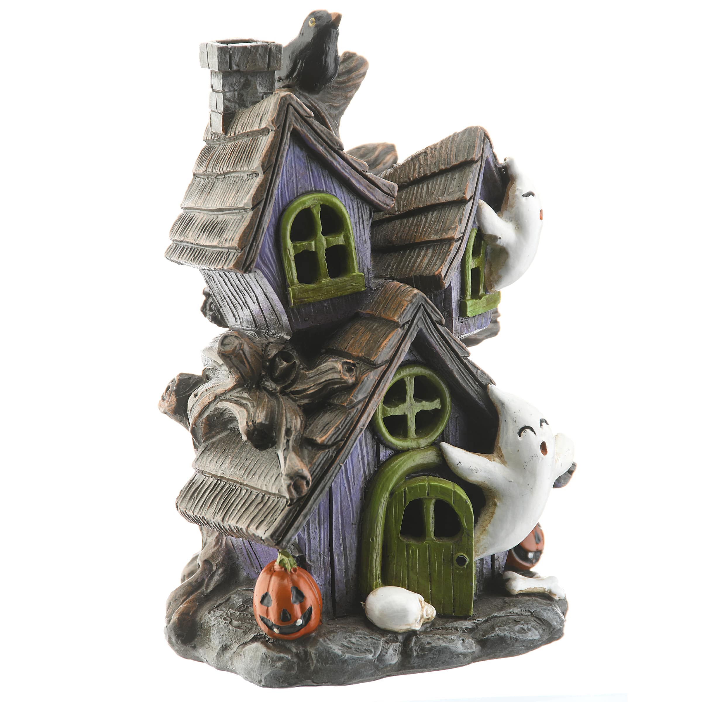 6" LED Purple Haunted House