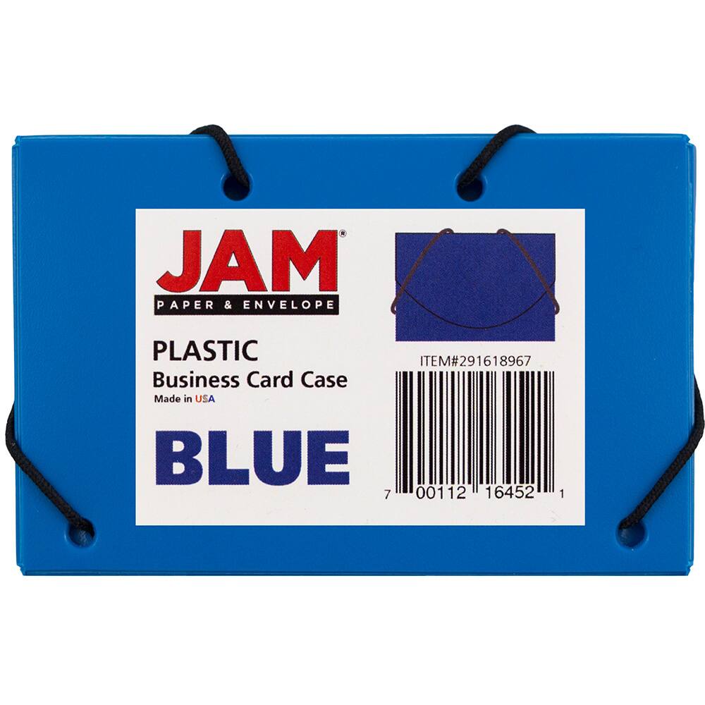 JAM Paper Plastic Business Card Holder Case