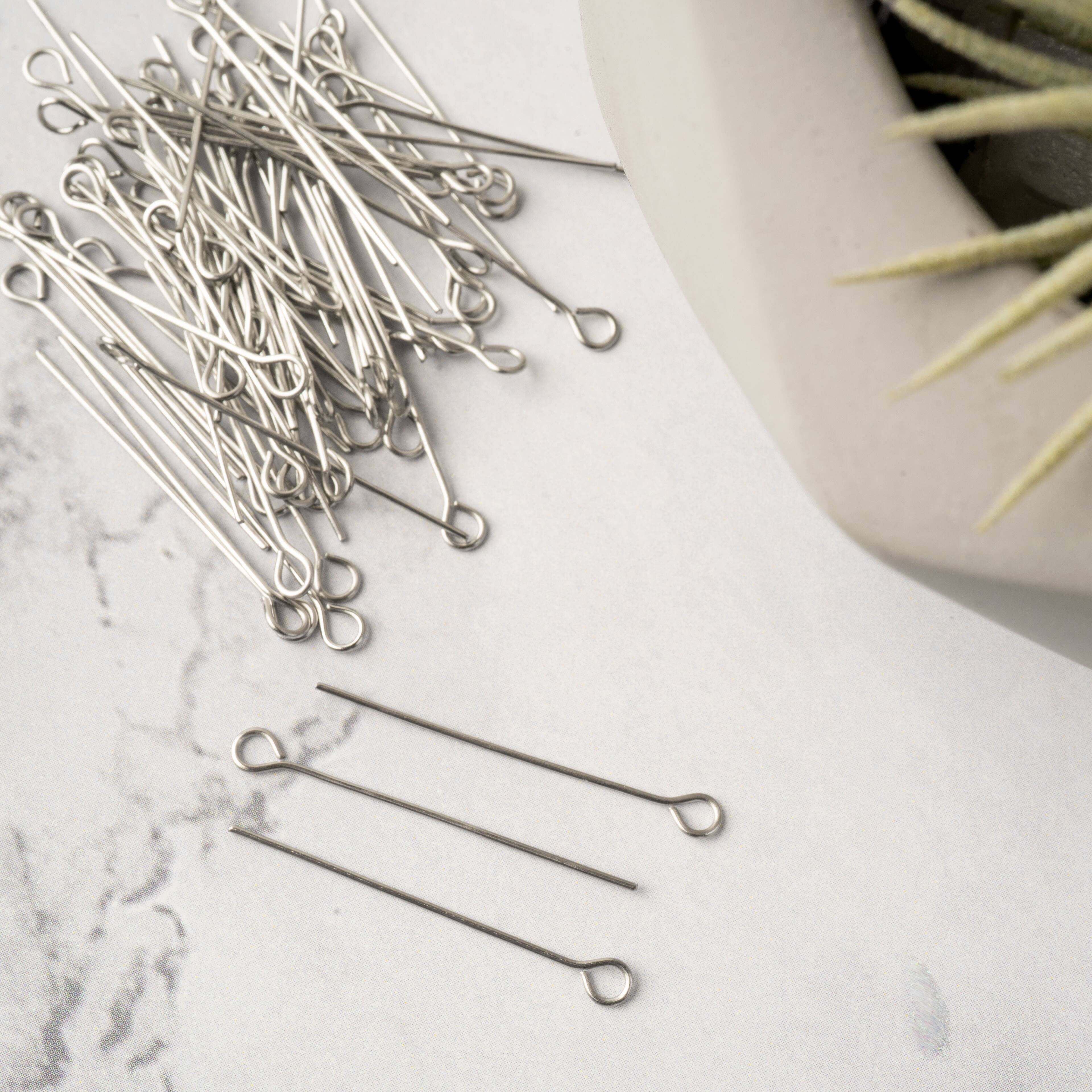 12 Packs: 100 ct. (1,200 total) Eye Pins by Bead Landing™