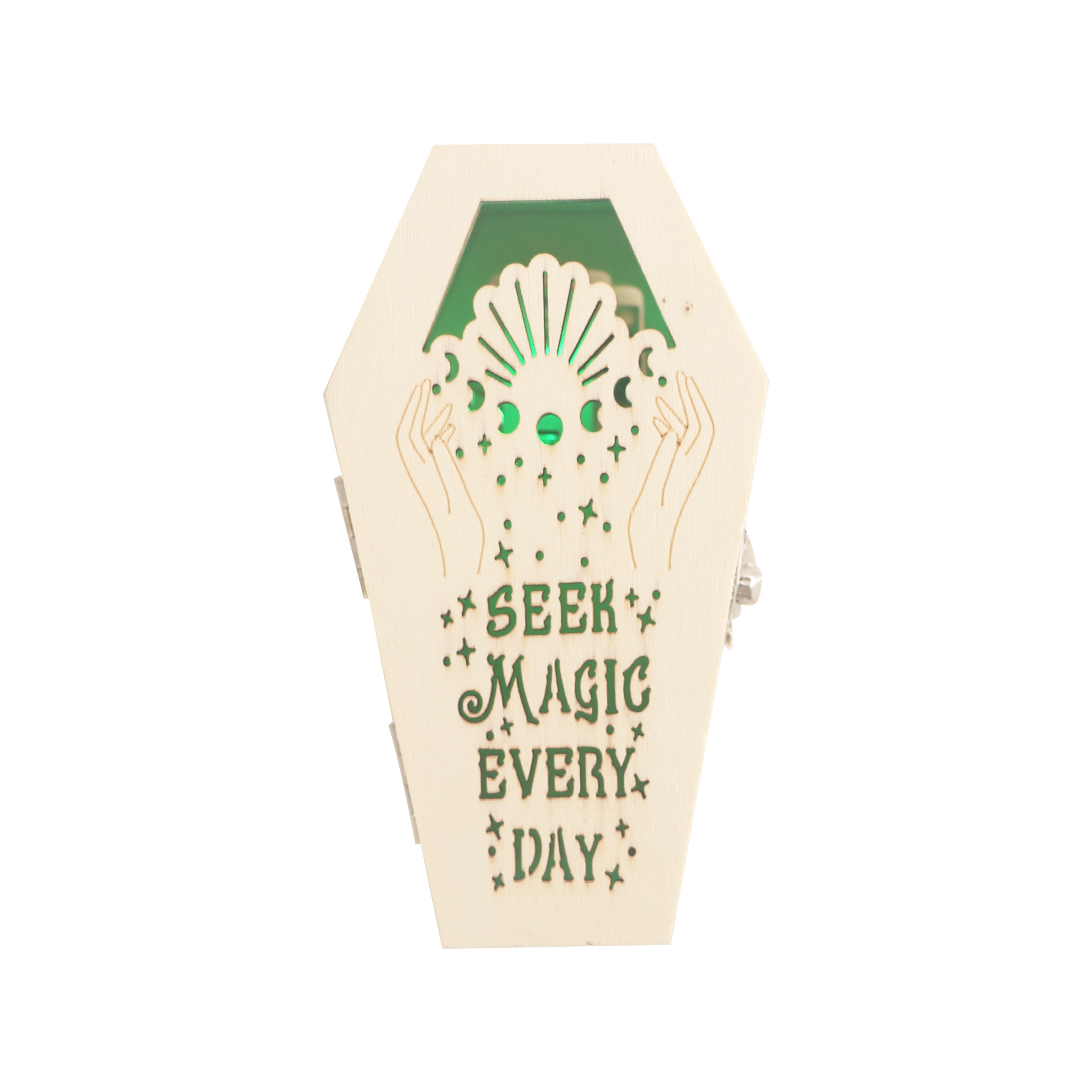 Mini Magic Every Day Coffin DIY LED Wood D&#xE9;cor by Make Market&#xAE;