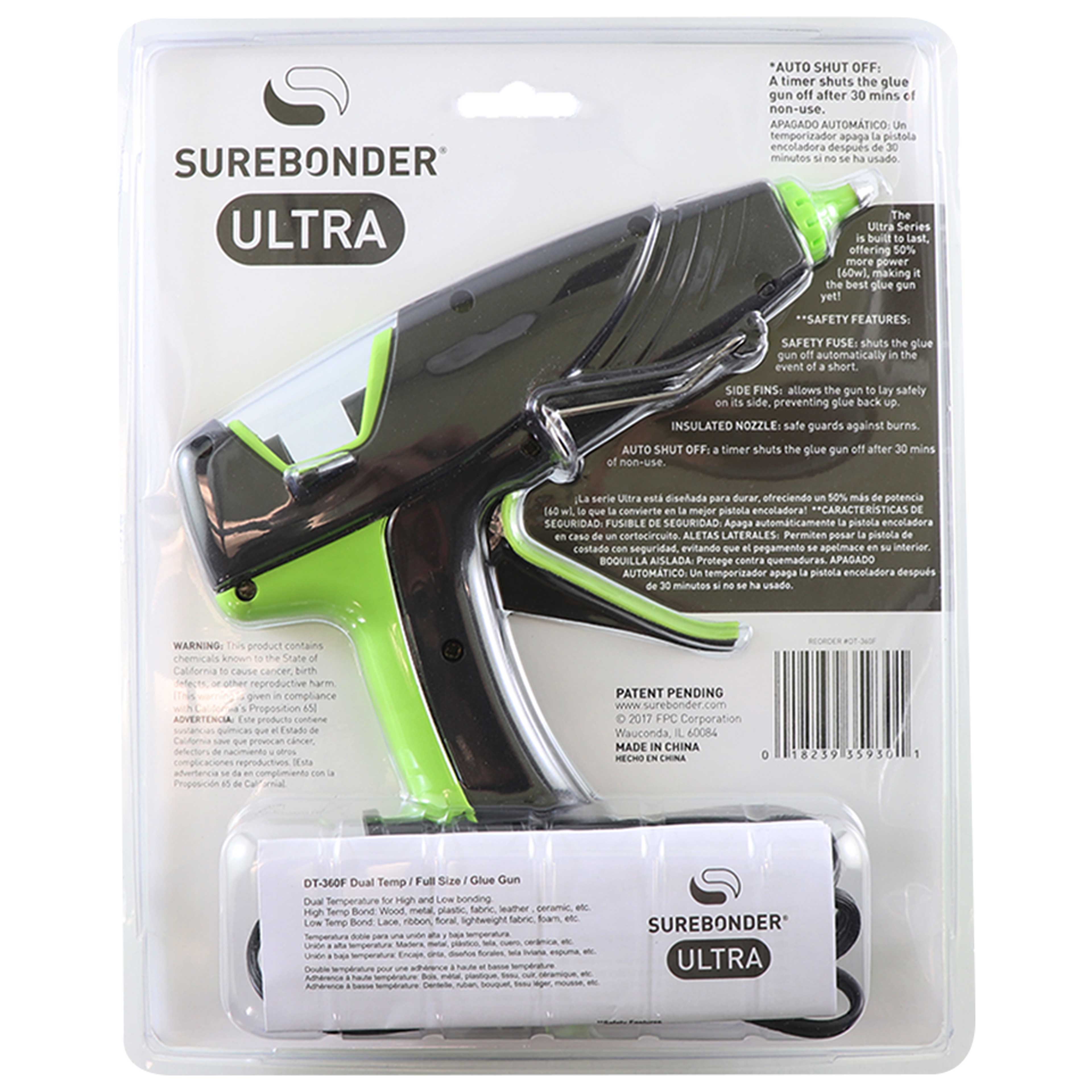 Surebonder&#xAE; Ultra Full Size&#x2122; Dual Temp Glue Gun
