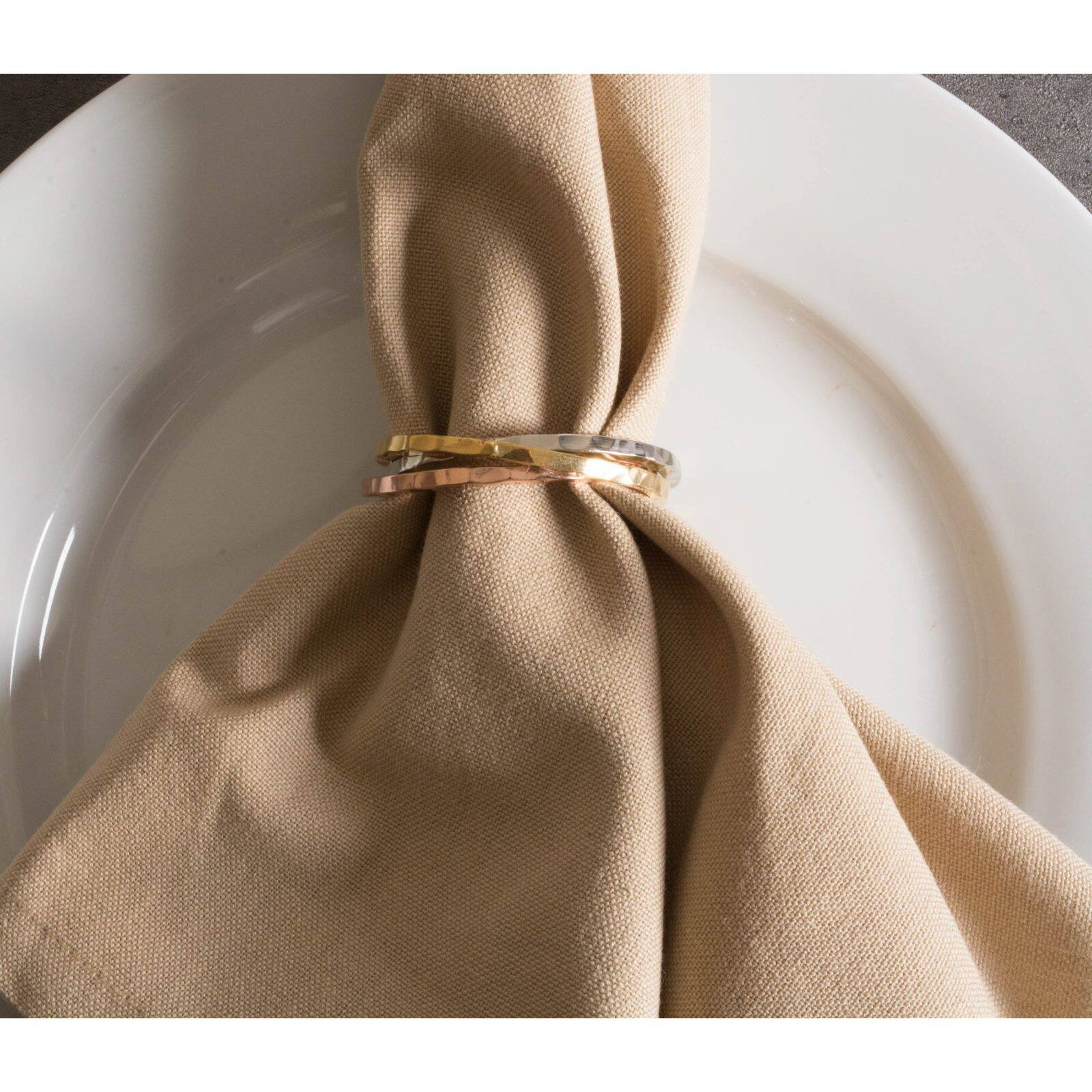 DII&#xAE; Triple Intertwined Napkin Rings, 6ct.