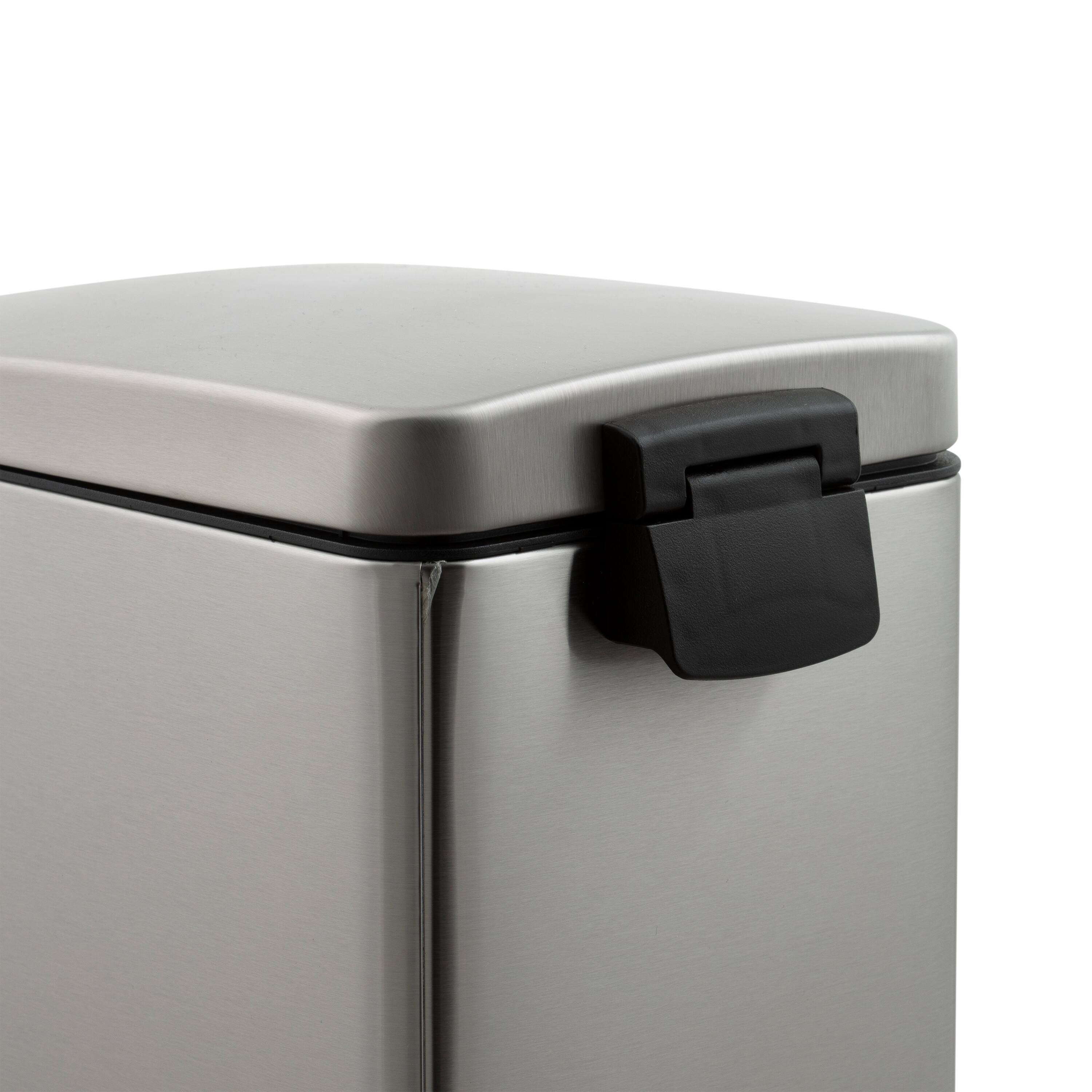 Organize It All 2 Pack Stainless Steel Trash Bins