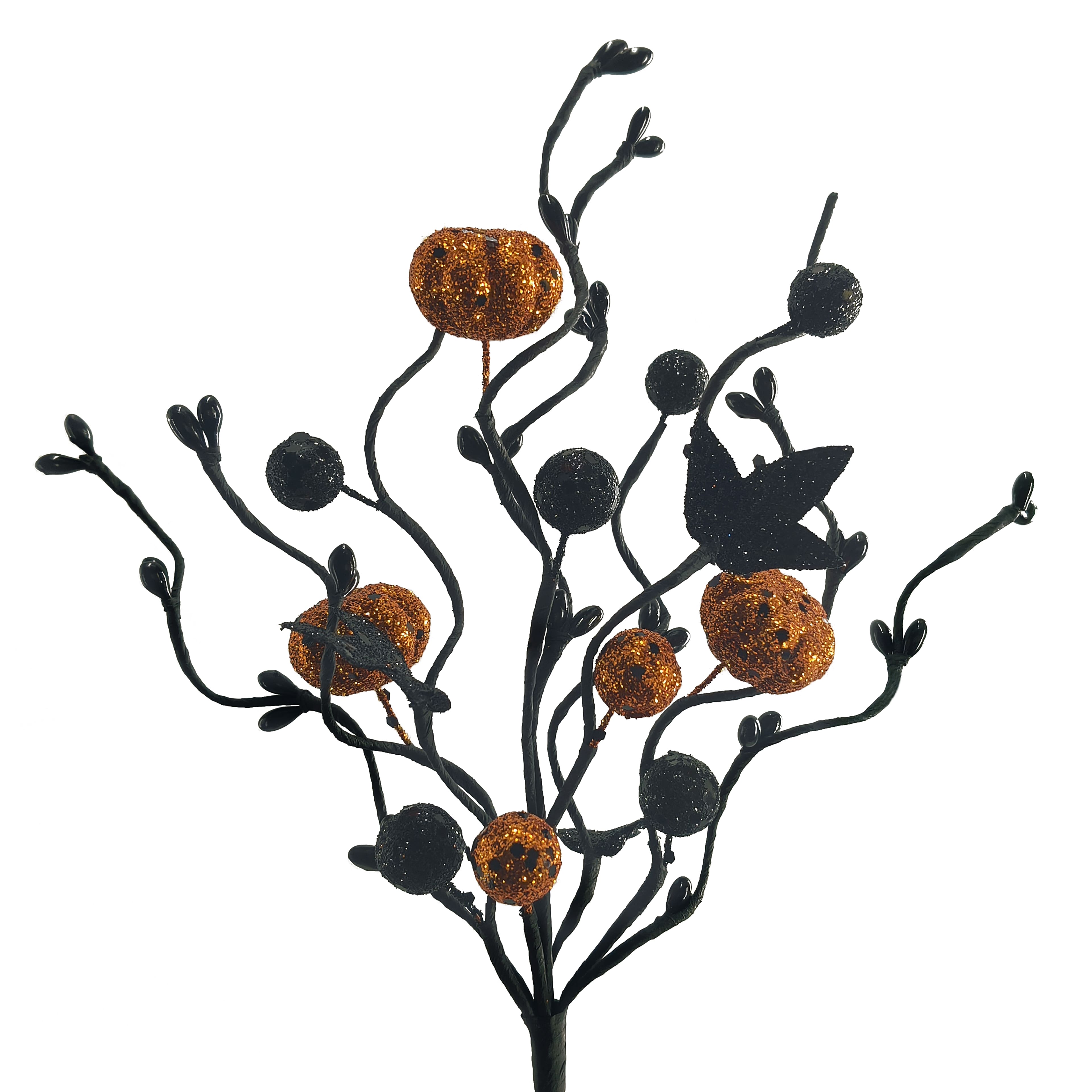 11" Pumpkin Berry Spray Pick by Ashland