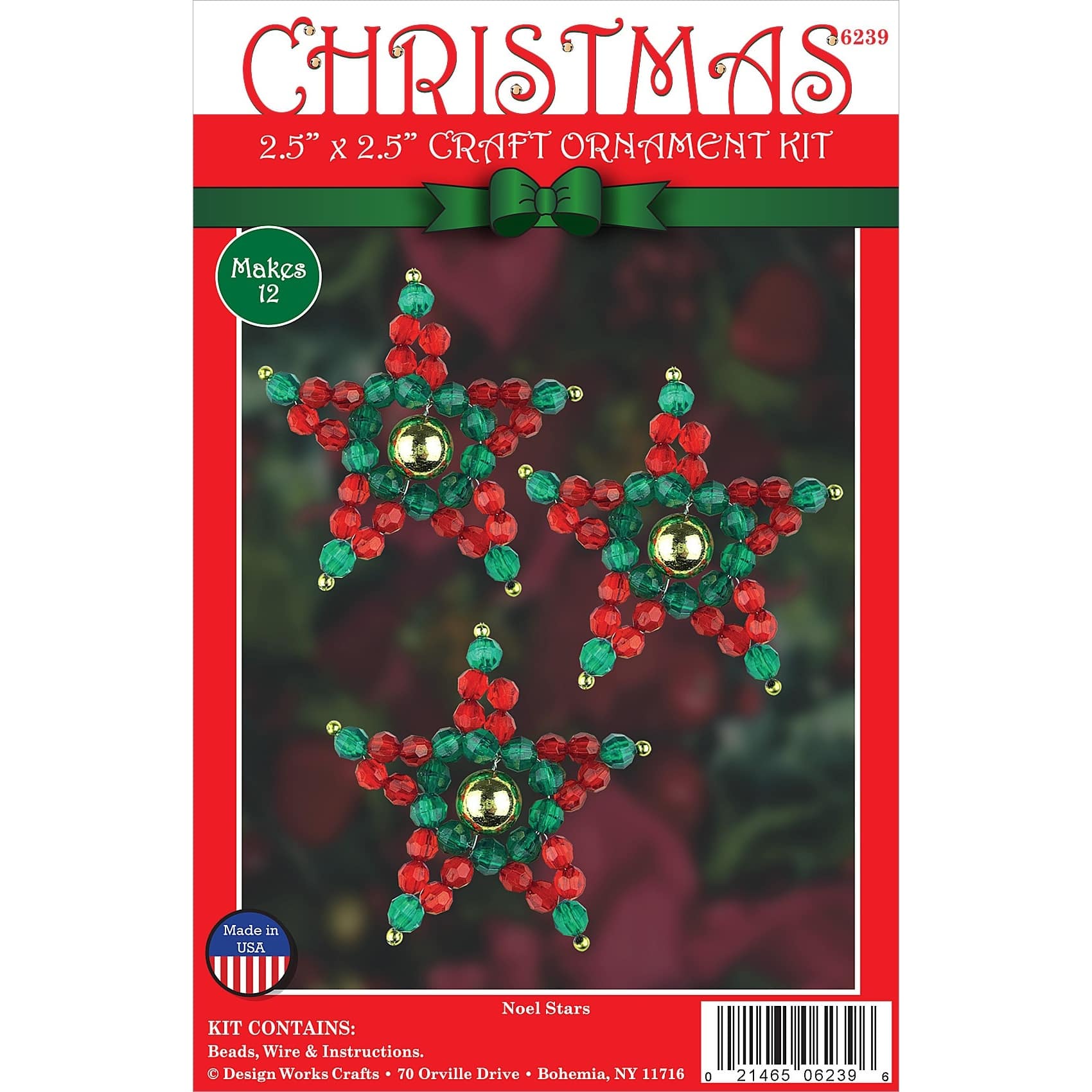 Beaded Christmas Tree Kits with Lights - 12