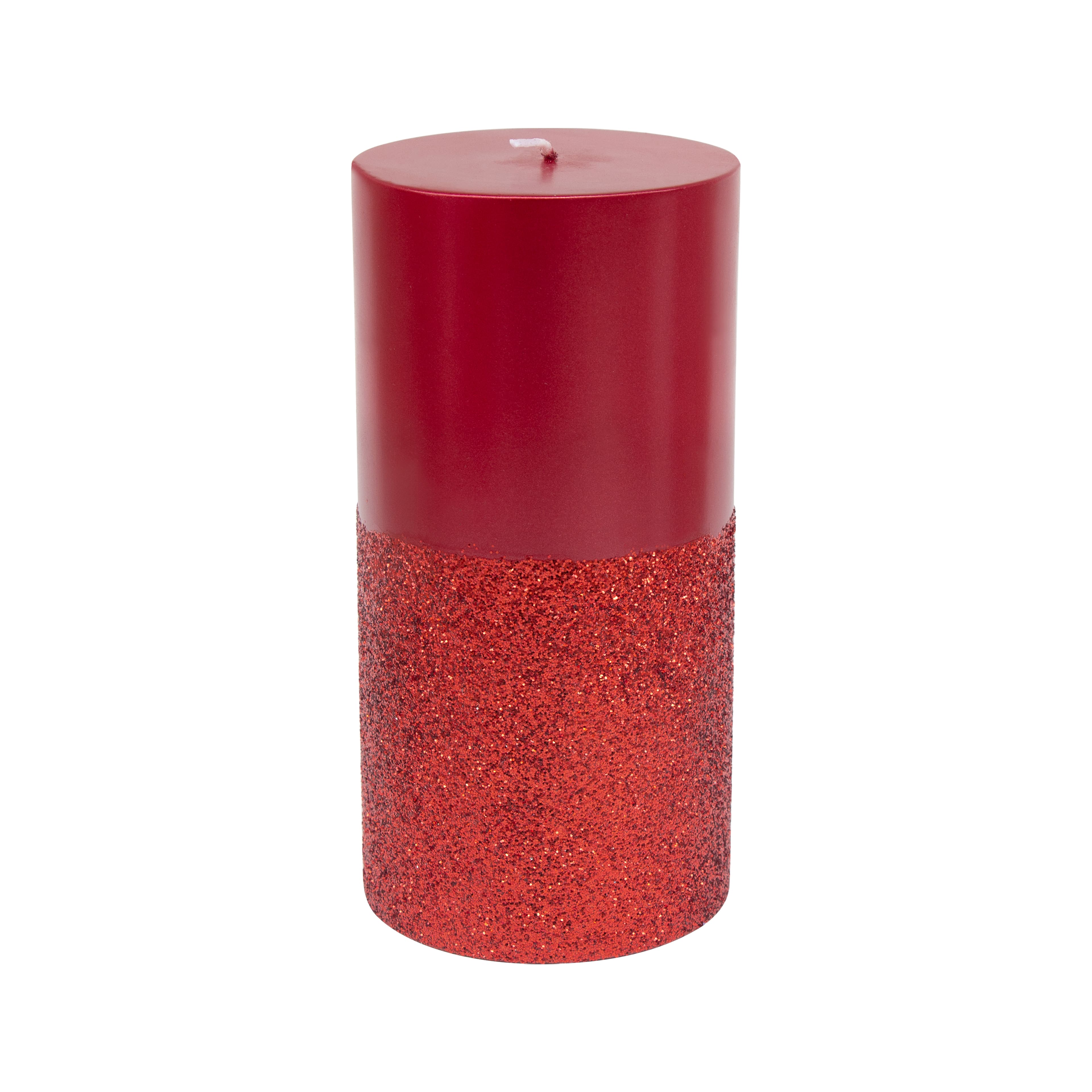 6&#x22; Metallic Red Unscented Pillar Candle by Ashland&#xAE;