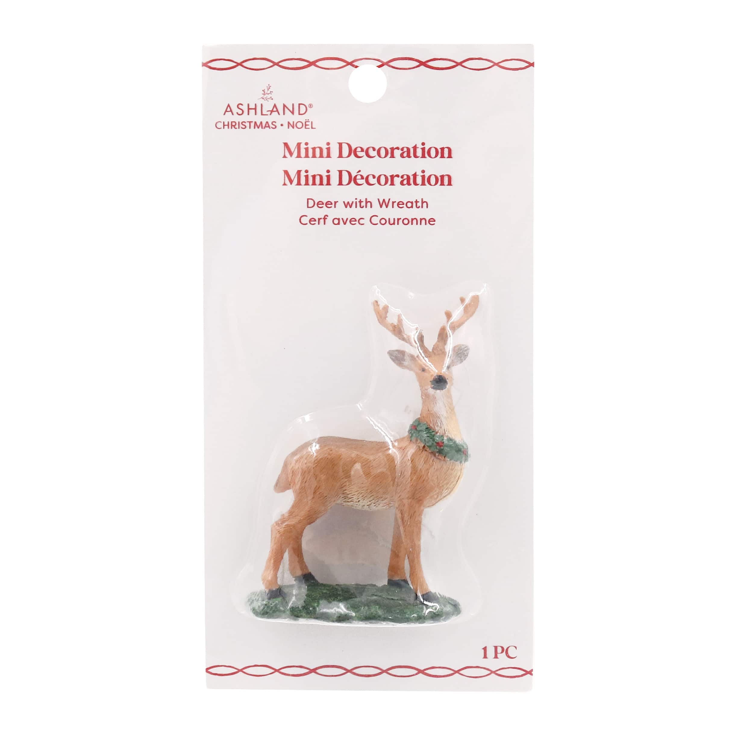 Mini Deer with Wreath Decoration by Ashland&#xAE;