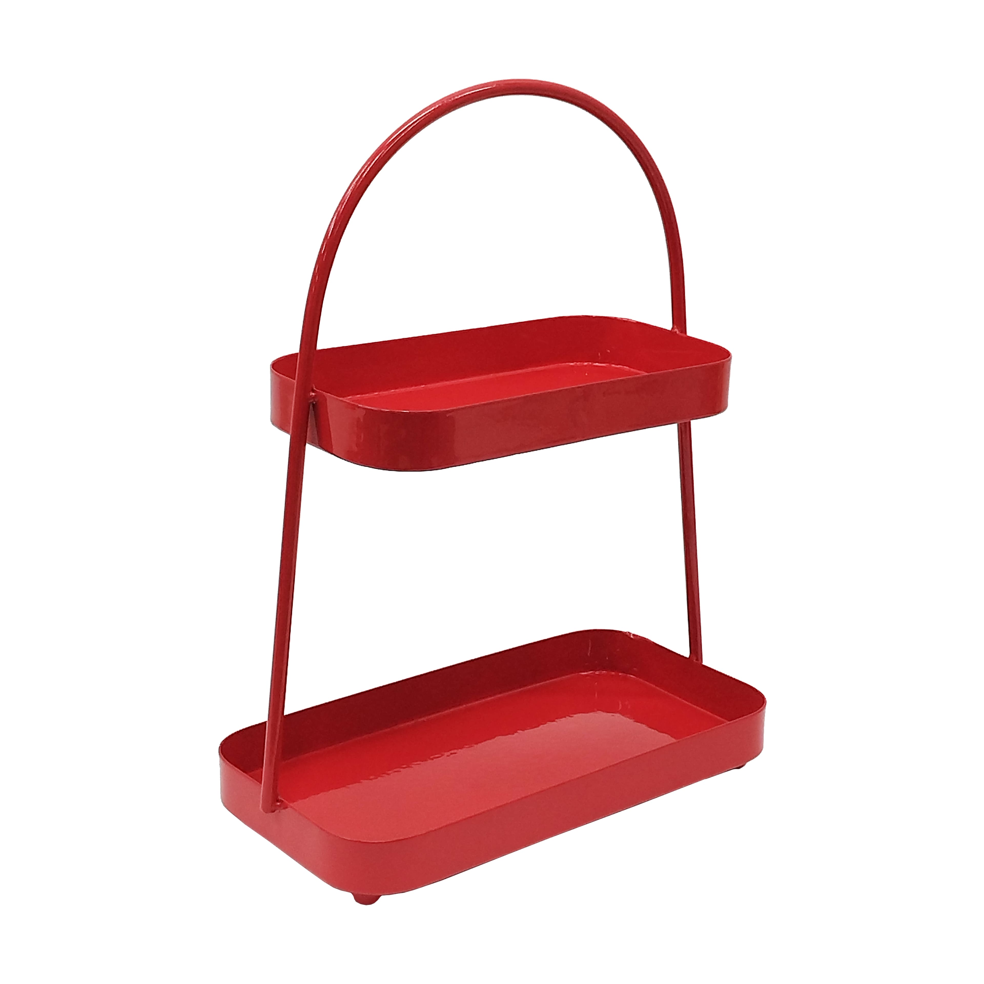 15.75&#x22; Red 2-Tier Metal Tray by Ashland&#xAE;