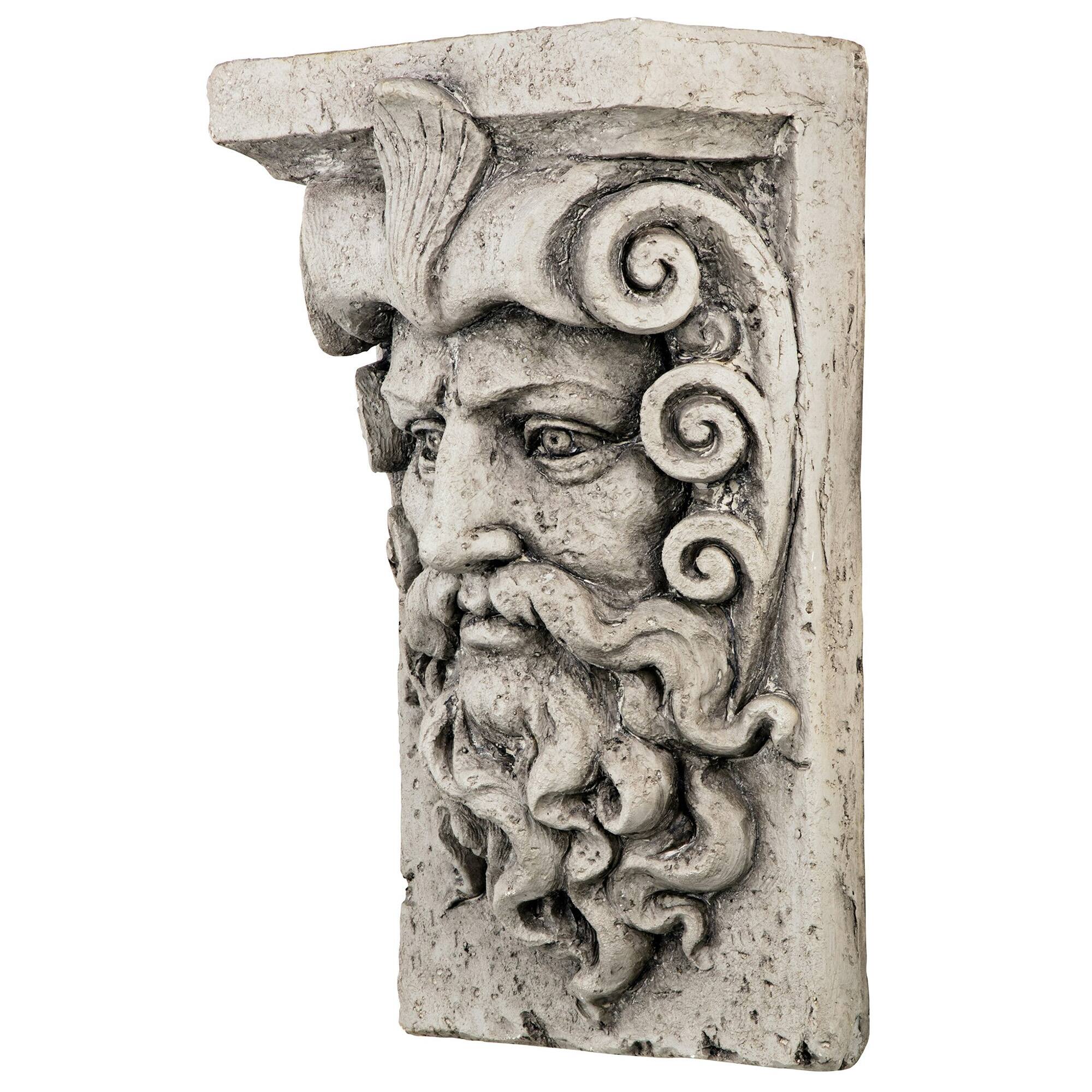 Design Toscano Poseidon Greek God of the Sea Wall Sculpture