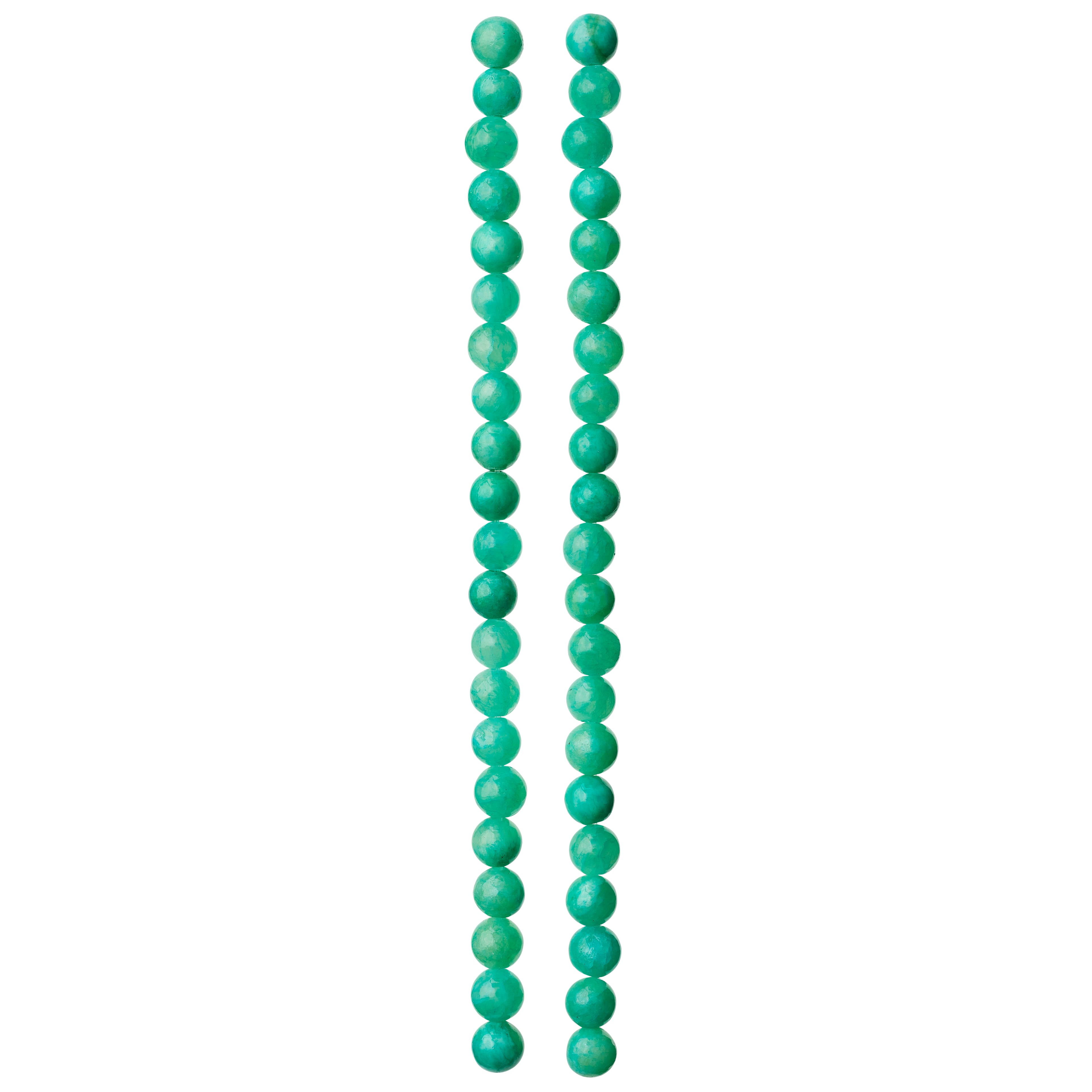 Aqua Quartzite Round Beads, 6mm by Bead Landing&#x2122;