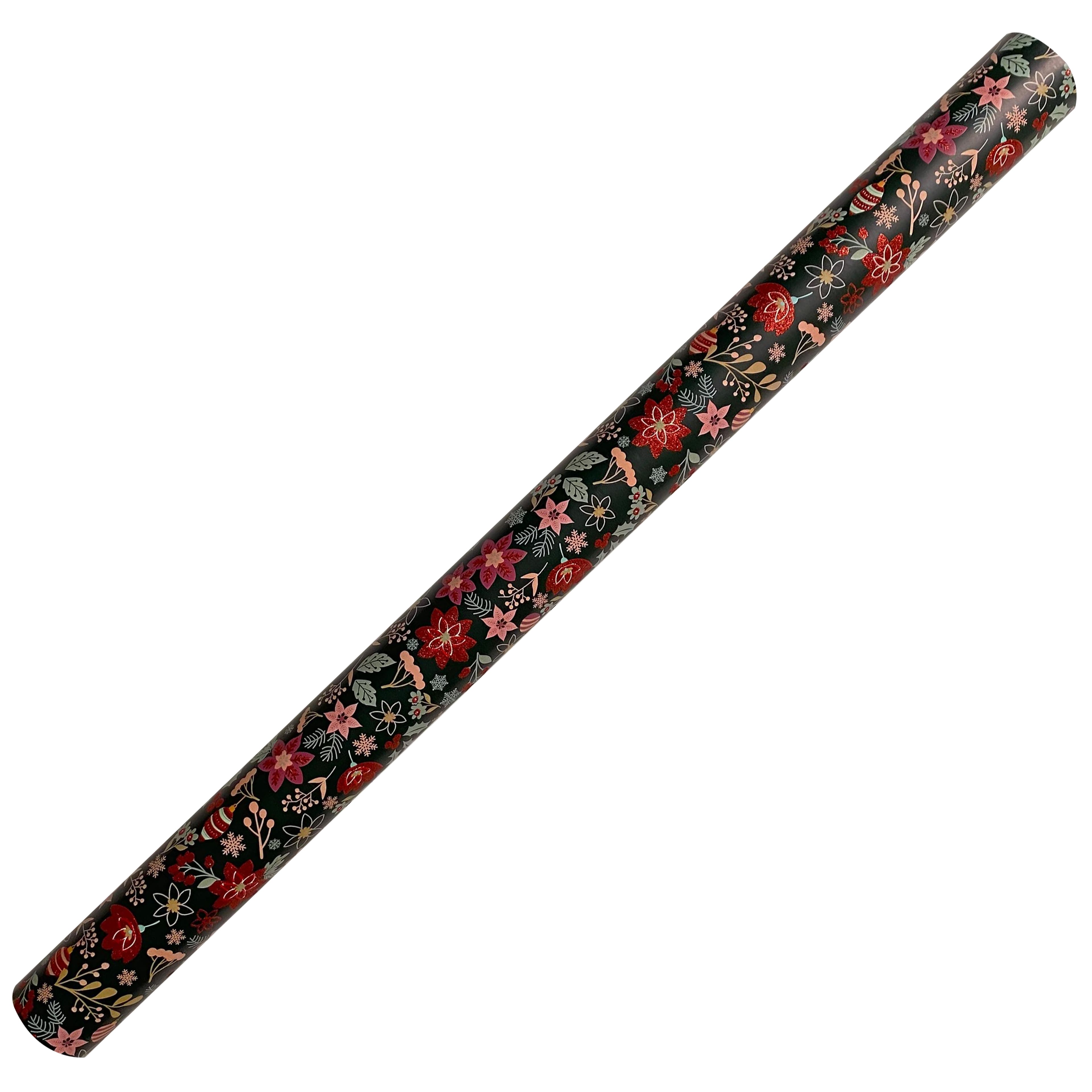 Green Foil Floral Gift Wrap by Celebrate It&#x2122;