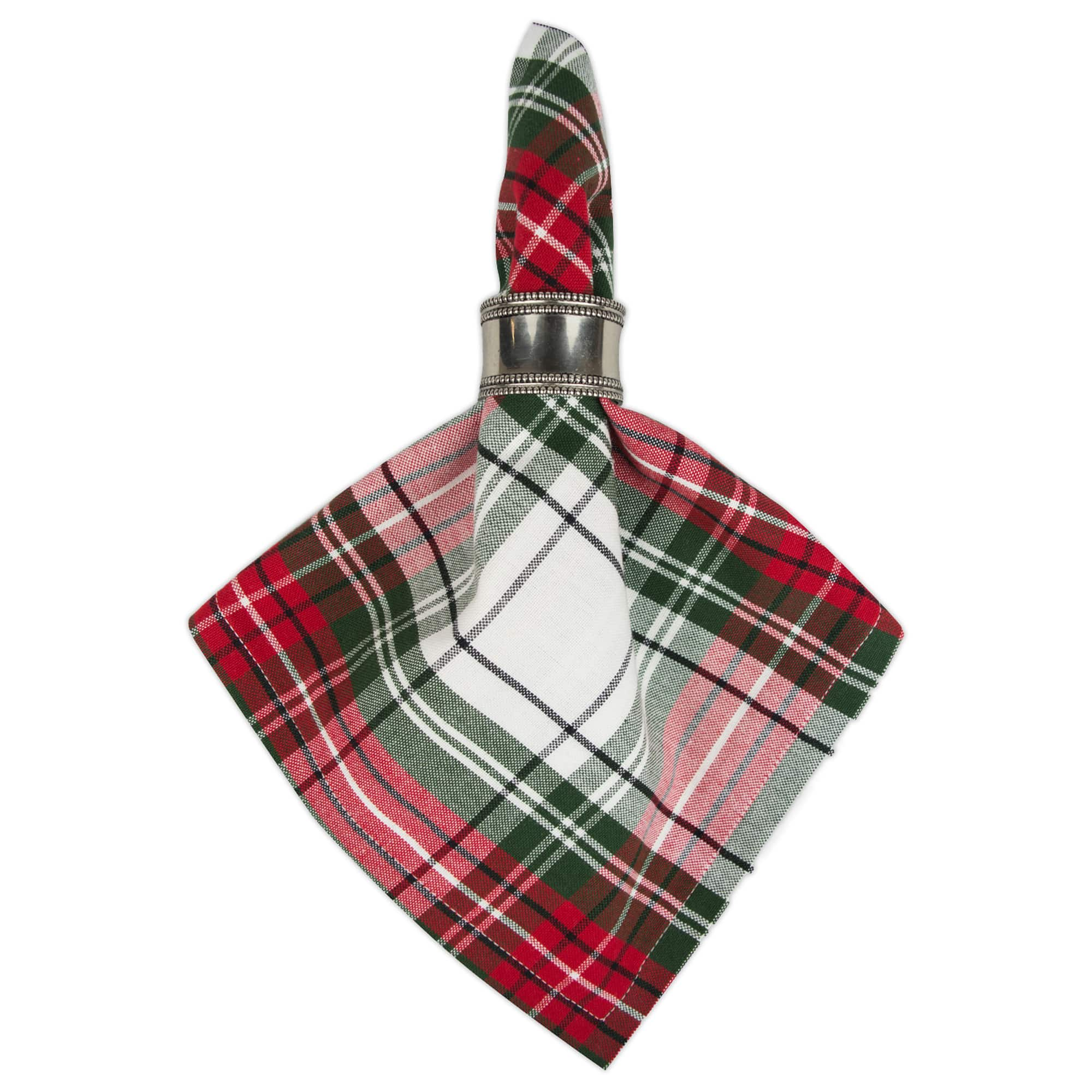 DII&#xAE; Christmas Plaid Napkins, 6ct.