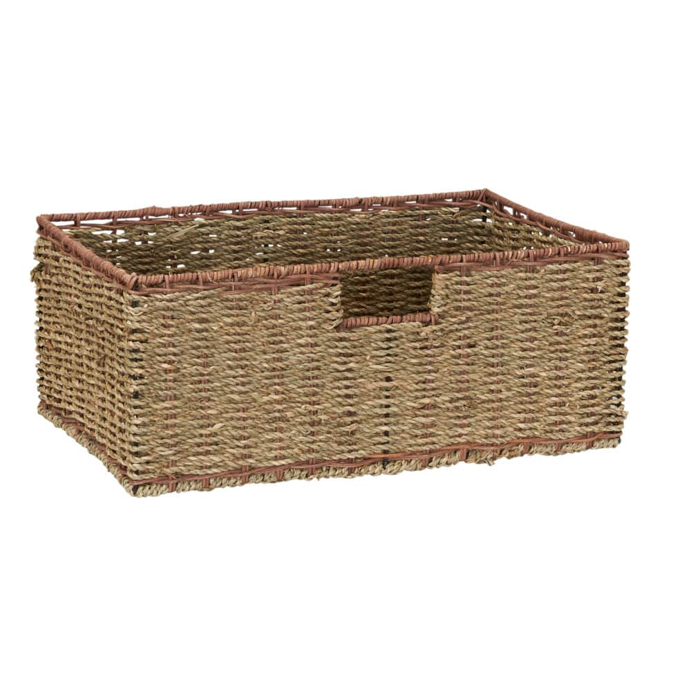 Household Essentials Seagrass, Rattan 3 Drawer Unit