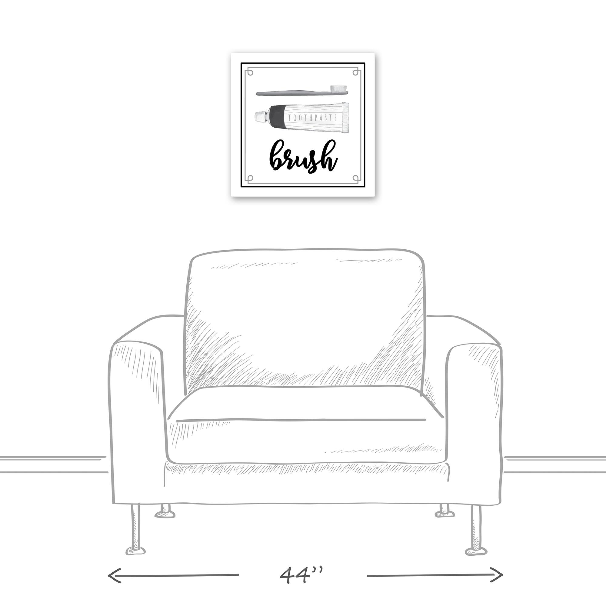 Brush 16&#x22; x 16&#x22; Canvas Wall Art