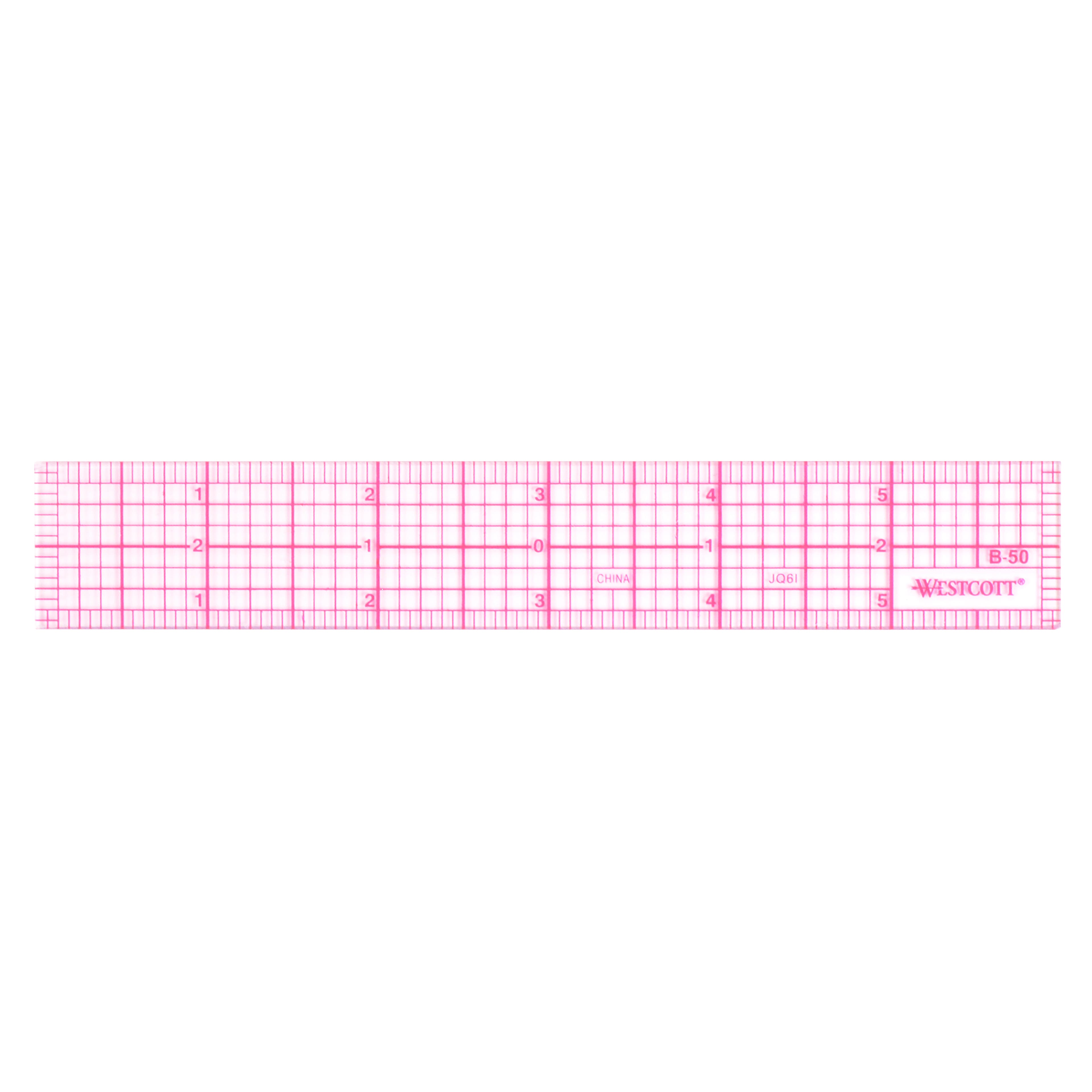 Westcott® 8ths Clear Beveled Ruler