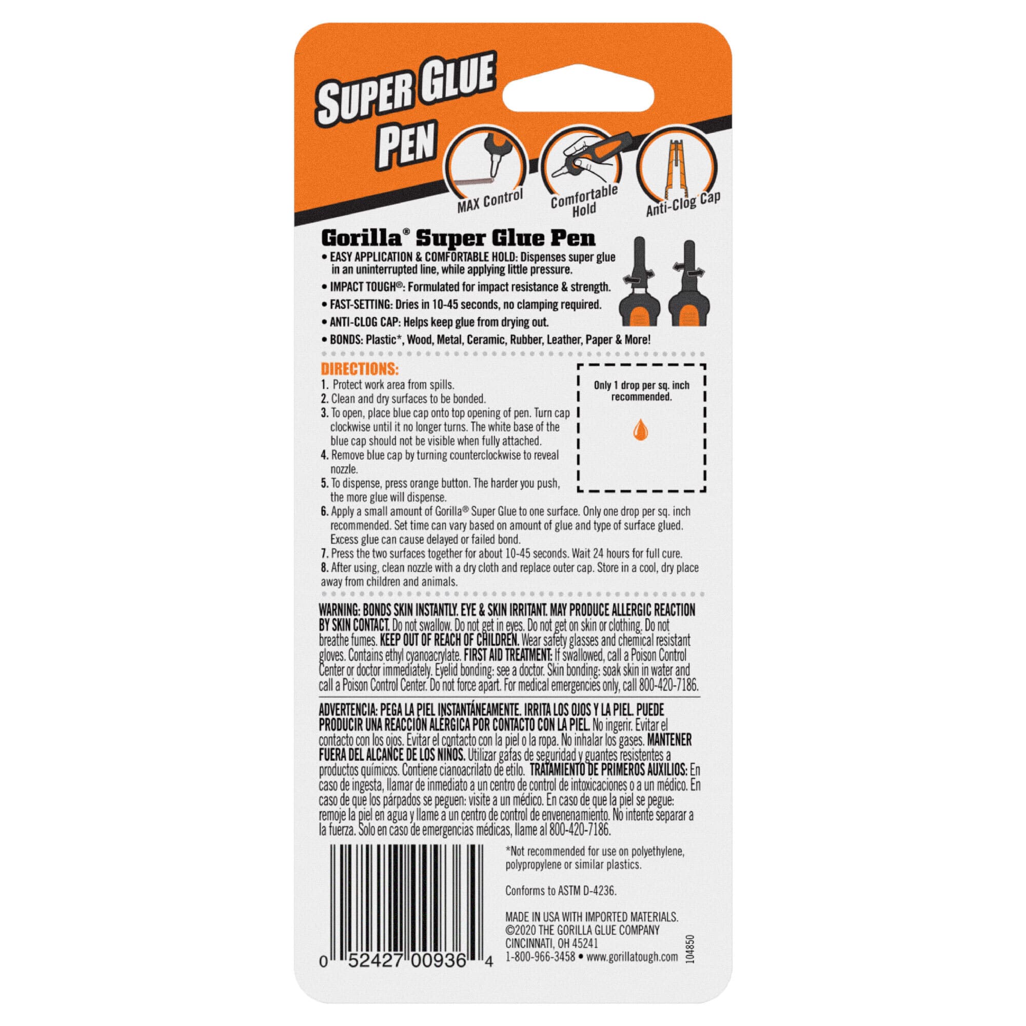 Gorilla® Super Glue Pen